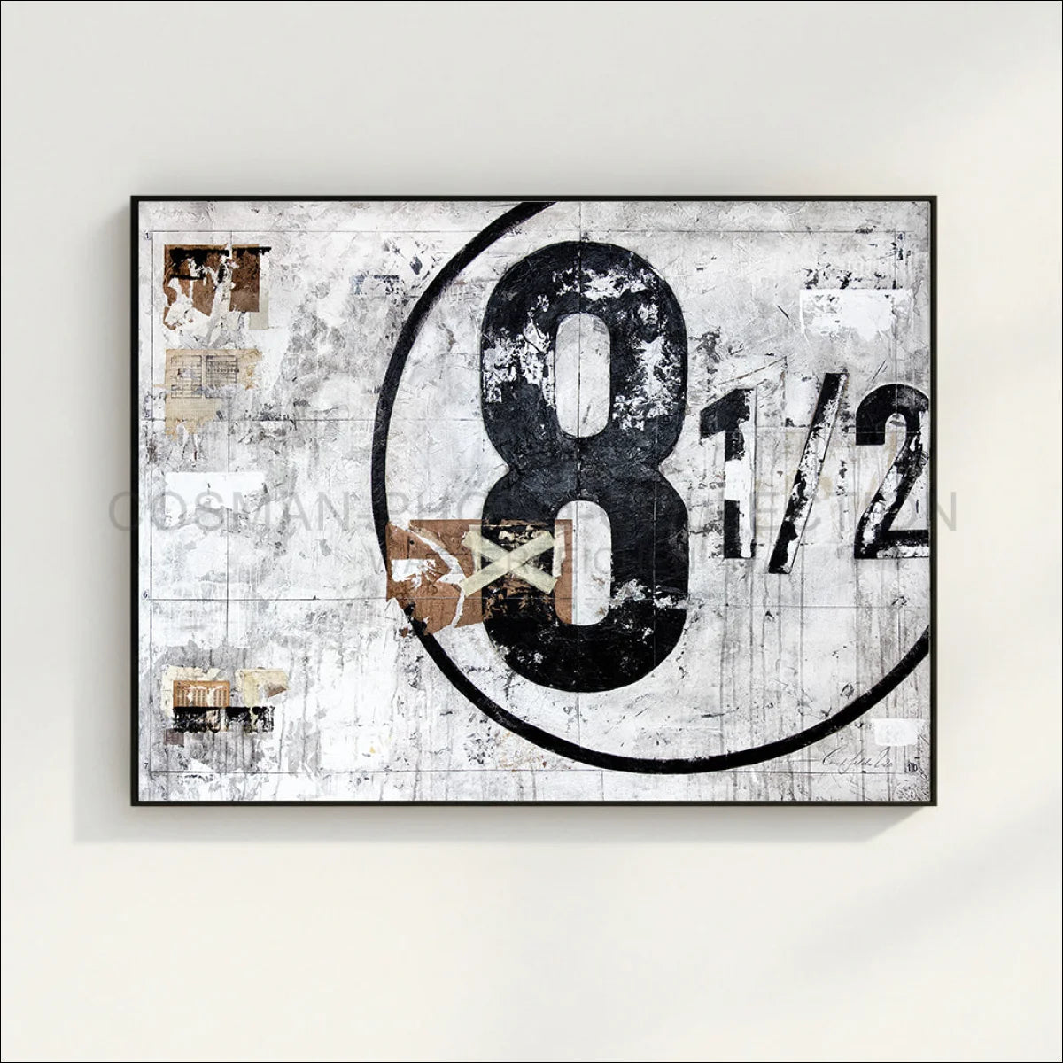 Wandbild GM01 ’Achteinhalb’ - Druck auf Leinwand