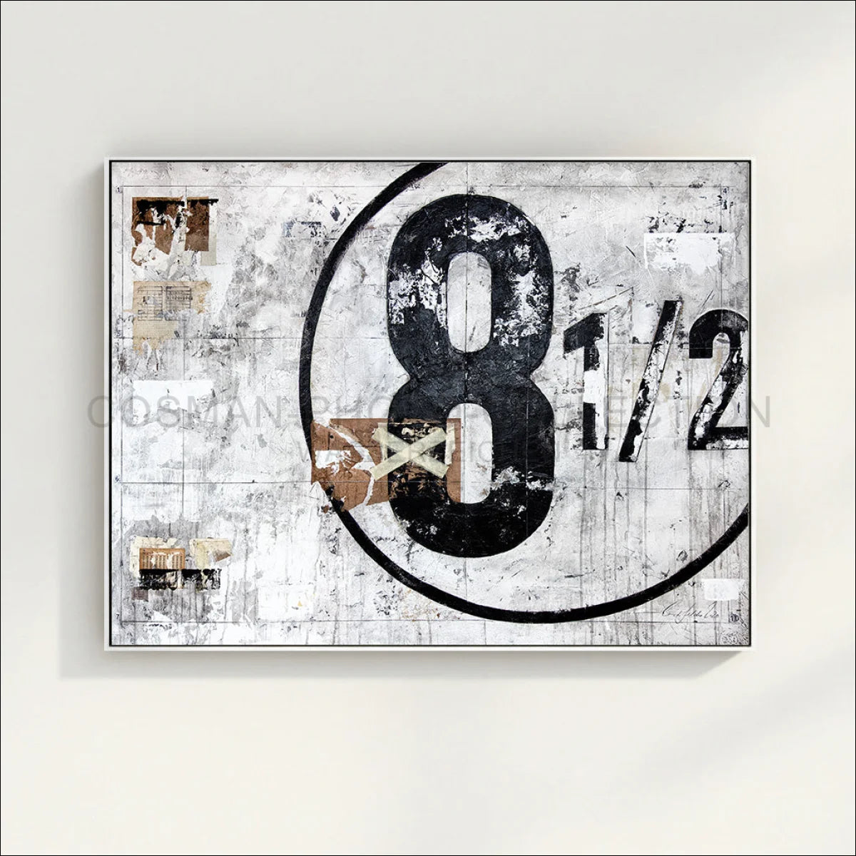 Wandbild GM01 ’Achteinhalb’ - Druck auf Leinwand