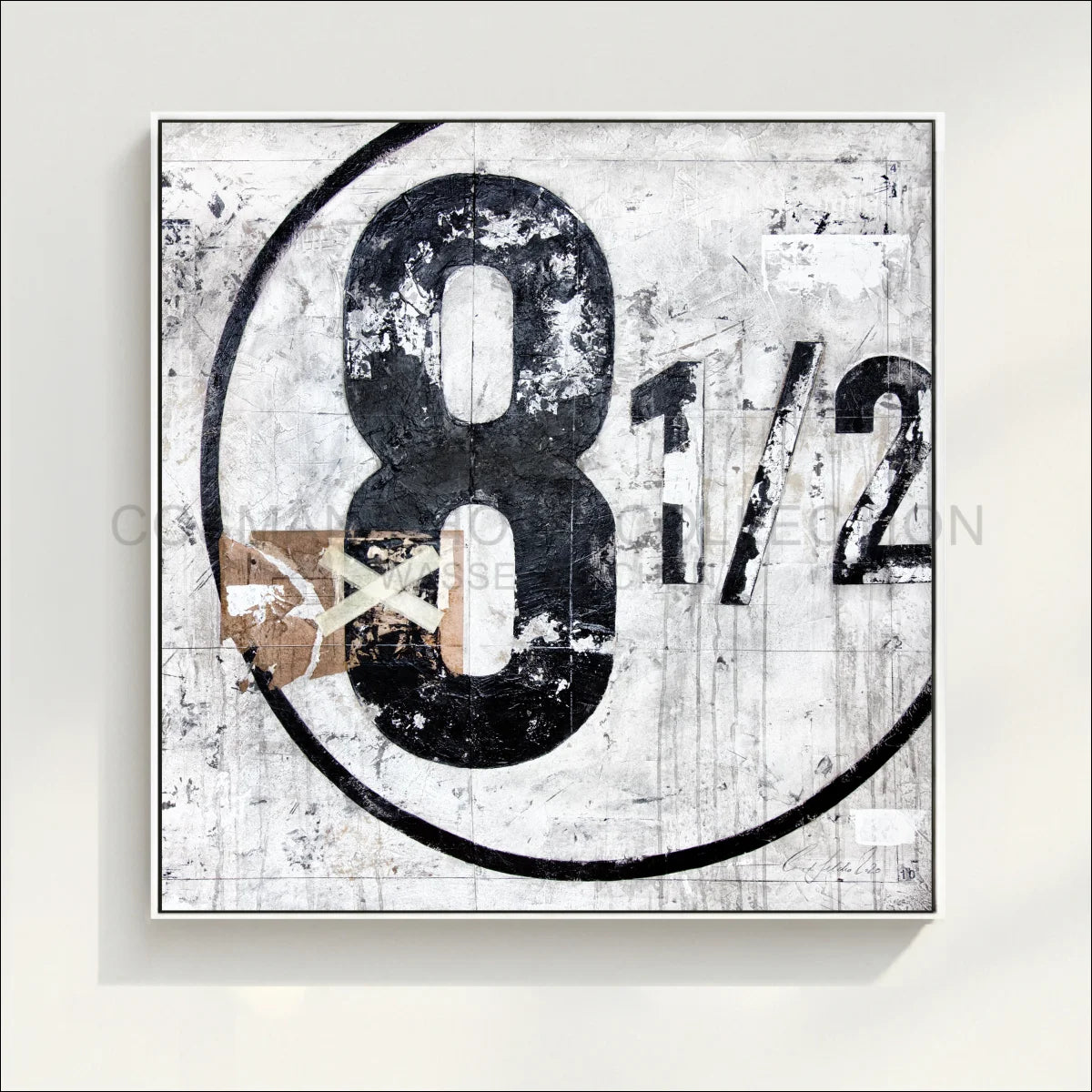 Wandbild GM01Q ’Achteinhalb’ - Druck auf Leinwand