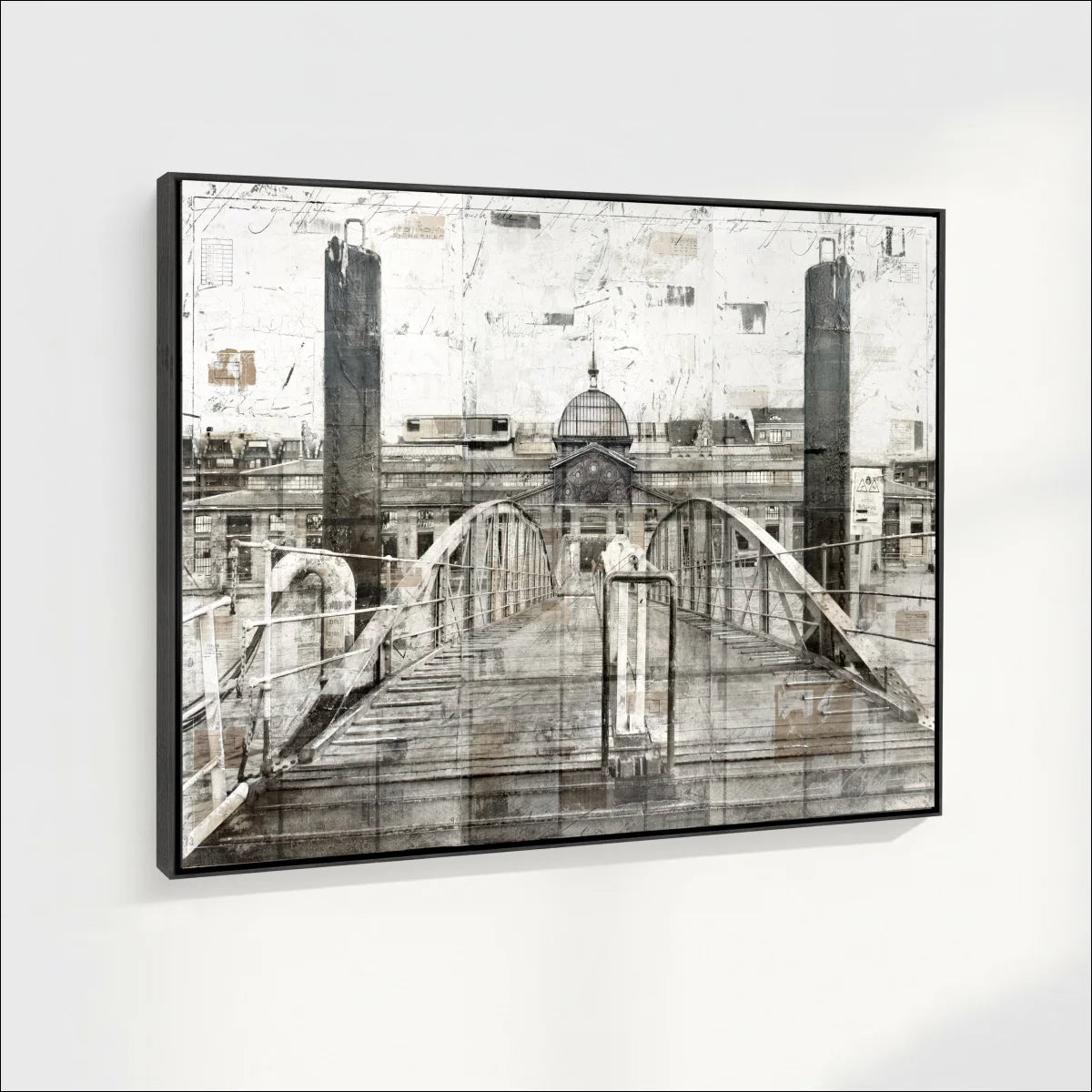 Wandbild Motiv GM04 Hamburg Fischmarkt - Druck auf Leinwand