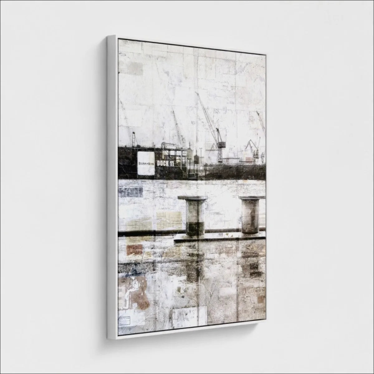 Wandbild Motiv GM06A Hamburg Hafen Poller - Druck