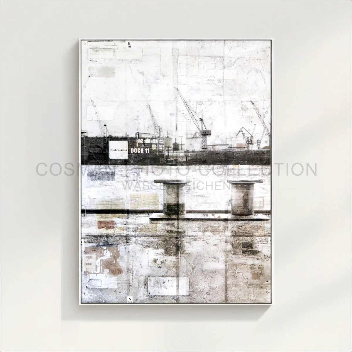 Wandbild Motiv GM06A Hamburg Hafen Poller - Druck