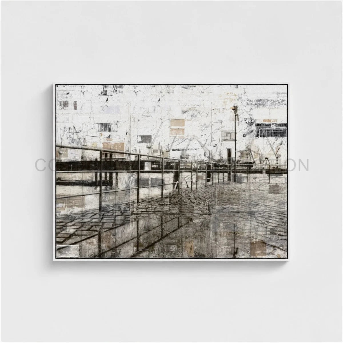 Wandbild Motiv GM07 Hamburg Hafen - Druck auf Leinwand