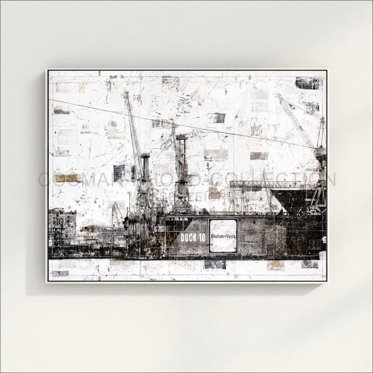 Wandbild GM09 ’Hamburg Dock 10’ - Druck auf Leinwand