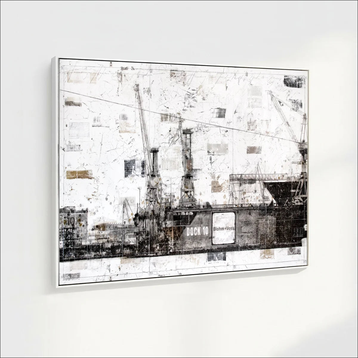 Wandbild GM09 ’Hamburg Dock 10’ - Druck auf Leinwand
