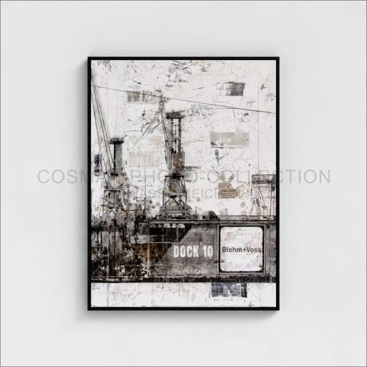 Wandbild Motiv GM09B ’Hamburg Dock 10’ - Druck auf Leinwand