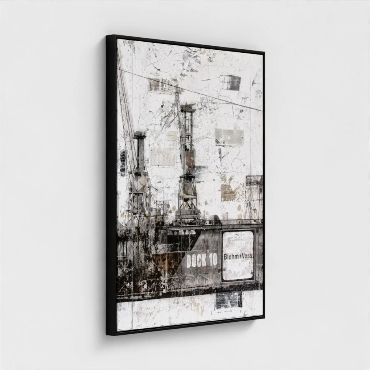 Wandbild Motiv GM09B ’Hamburg Dock 10’ - Druck auf Leinwand
