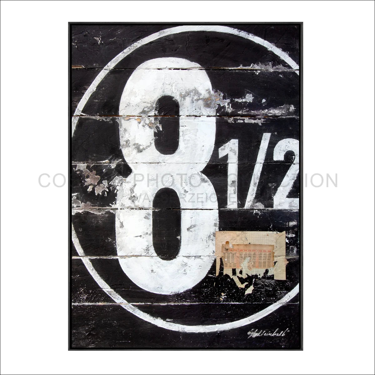 Wandbild Motiv GM15 ’acht’ - Druck auf Leinwand