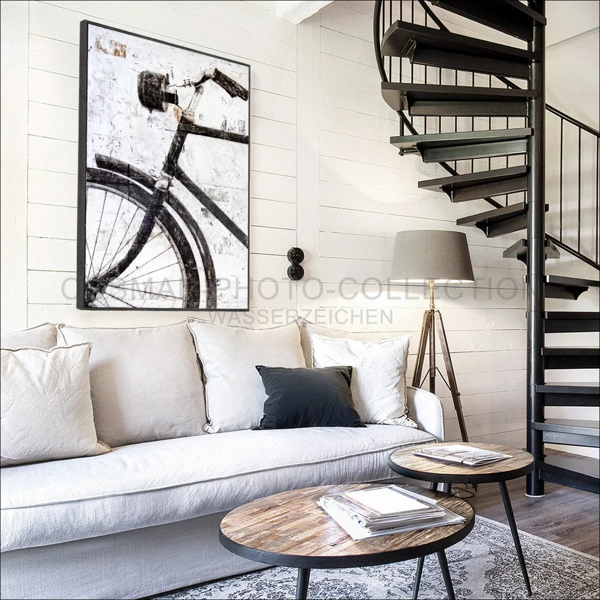 Wandbild Motiv GM16 ’Fahrrad’ - Druck auf Leinwand