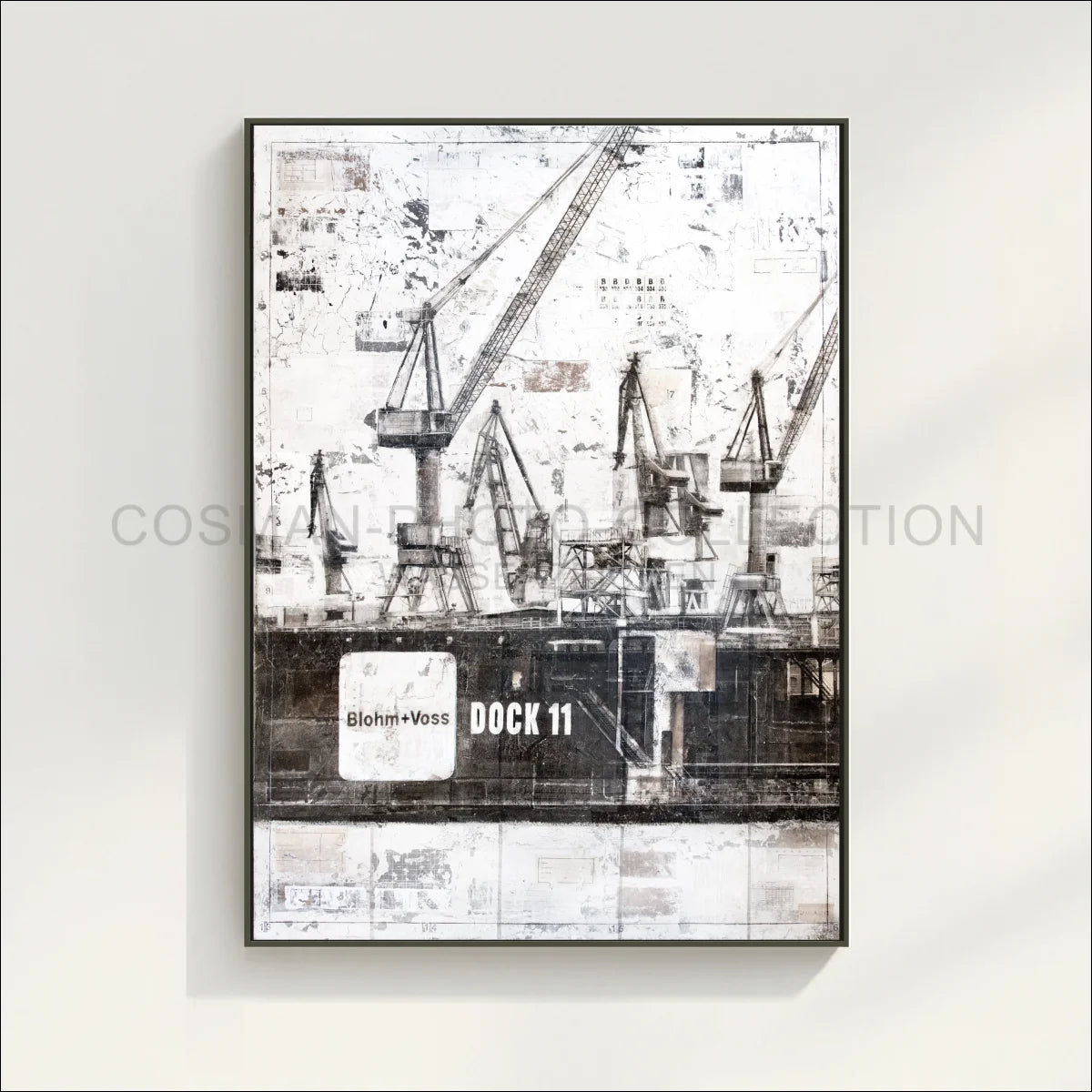 Wandbild Motiv GM77 Hamburg ’Dock 11’’ - Druck auf Leinwand