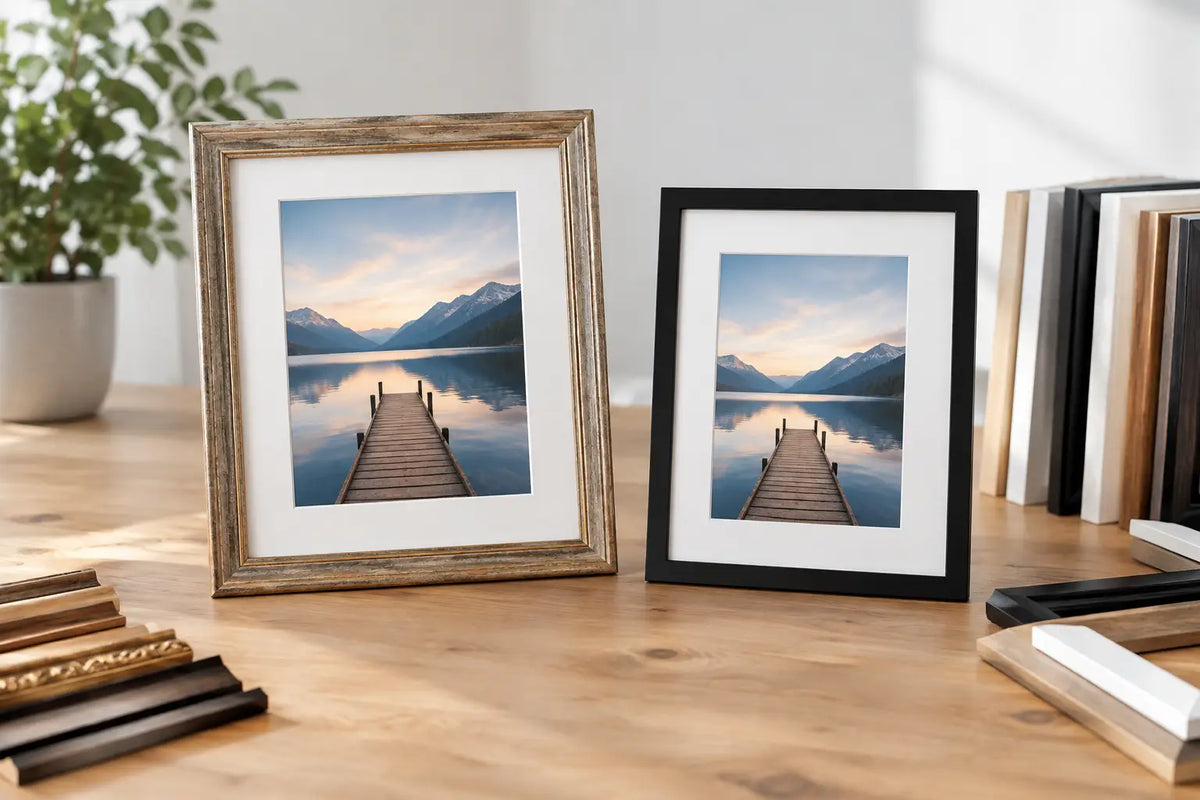 Handgerahmte Bilder oder Baumarkt-Rahmen?
