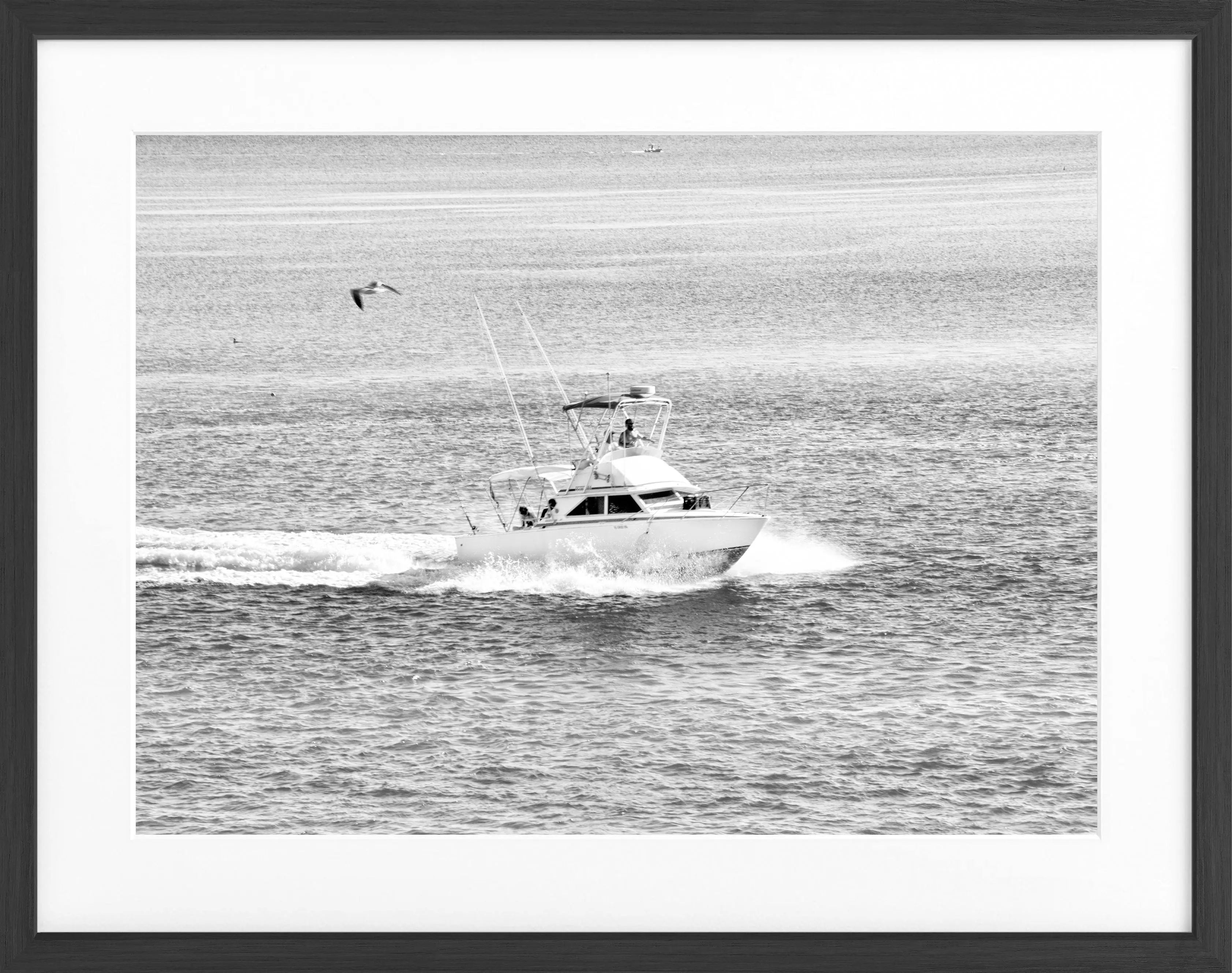 Poster mit Rahmen Florida Keys ’Boat’ FL03 - Wandbilder