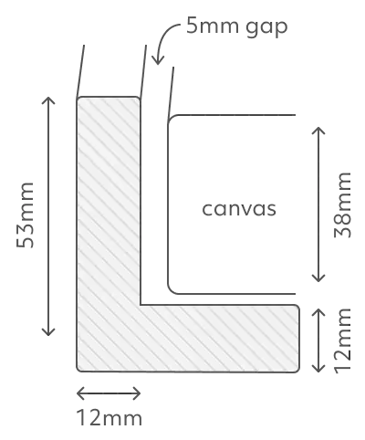 Wandbild GM01 ’Achteinhalb’ - Druck auf Leinwand