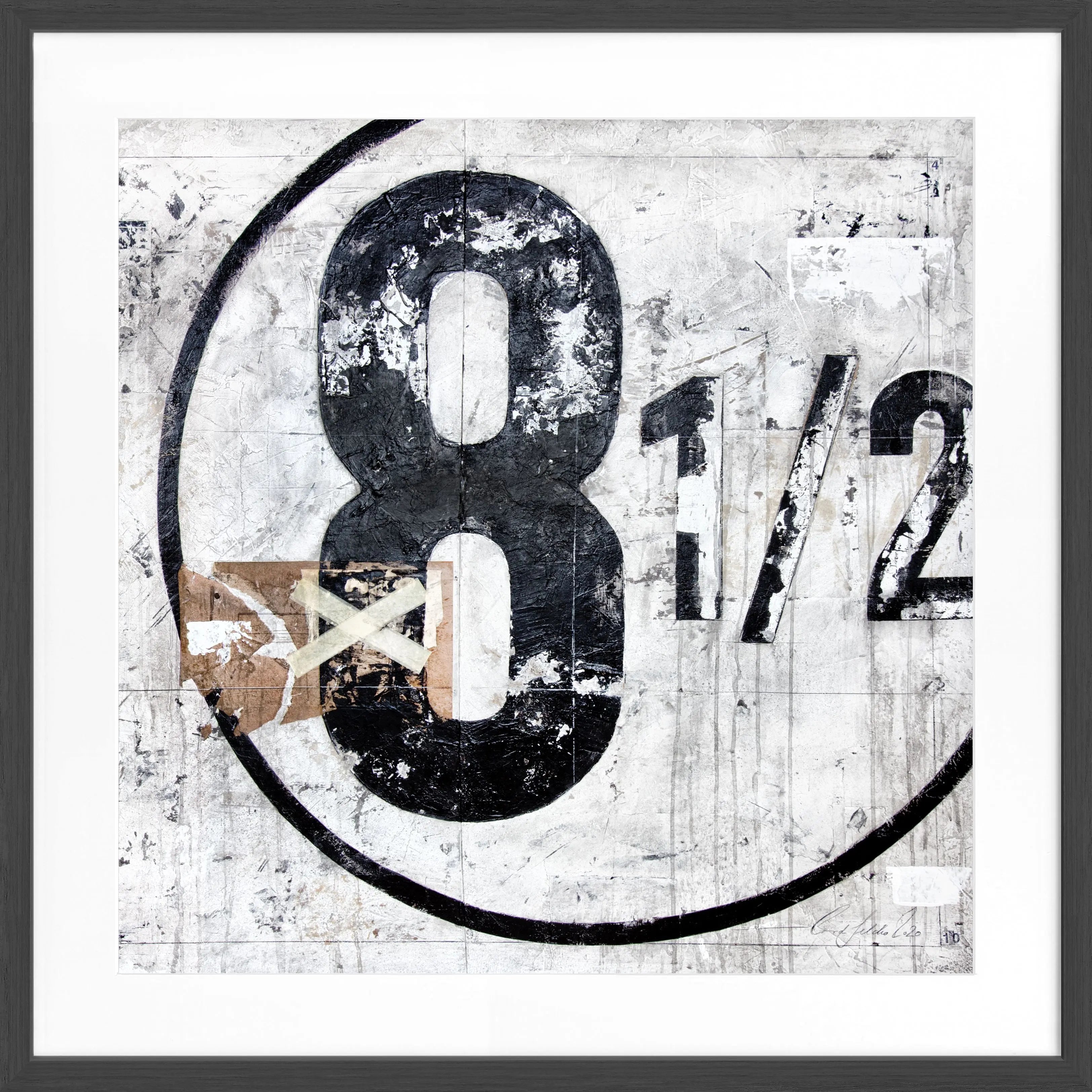 Poster mit Rahmen ’achteinhalb’ GM01Q - Wandbilder