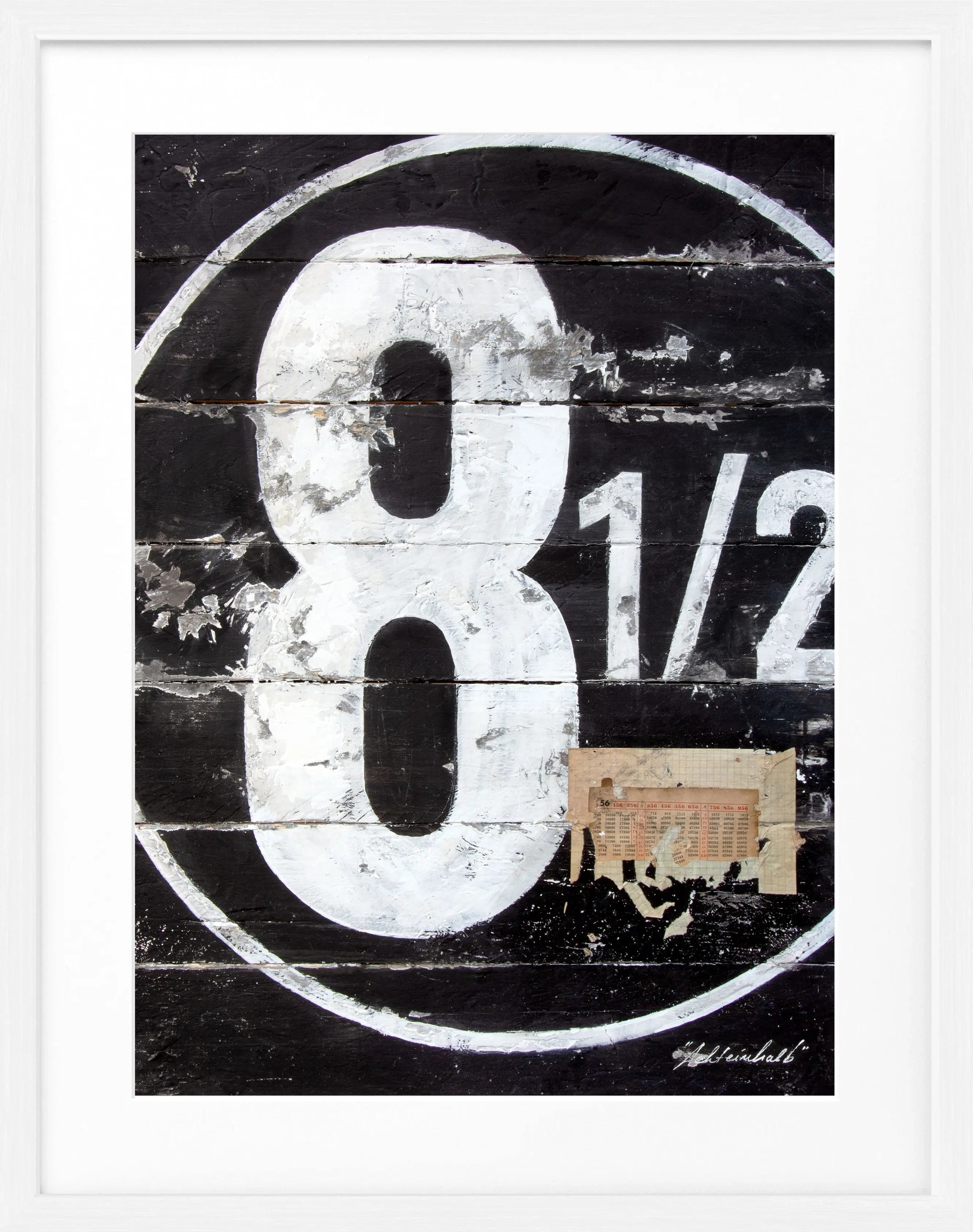 Poster mit Rahmen ’achteinhalb’ GM15 - Wandbilder