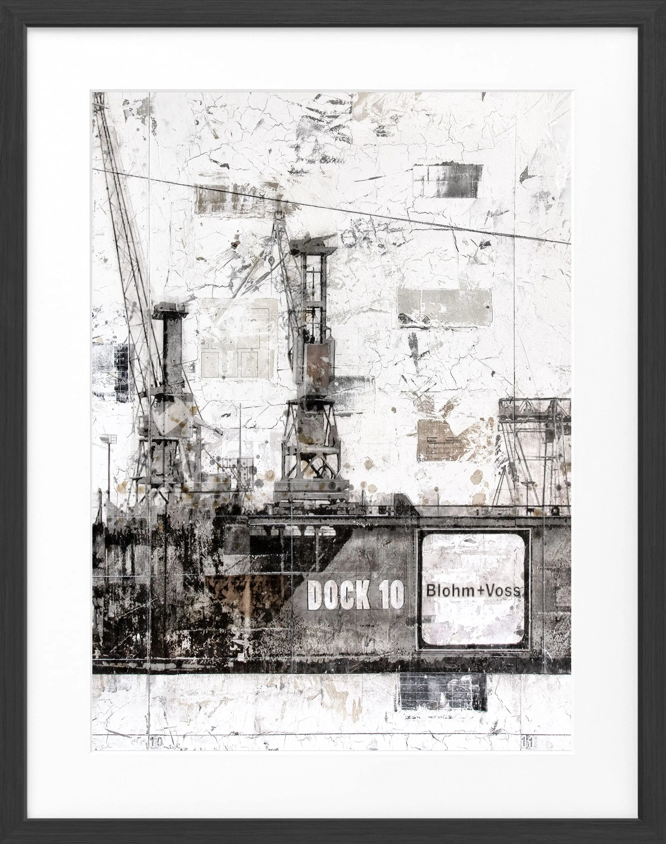 Poster mit Rahmen Hamburg Dock 10 GM09B - Wandbilder