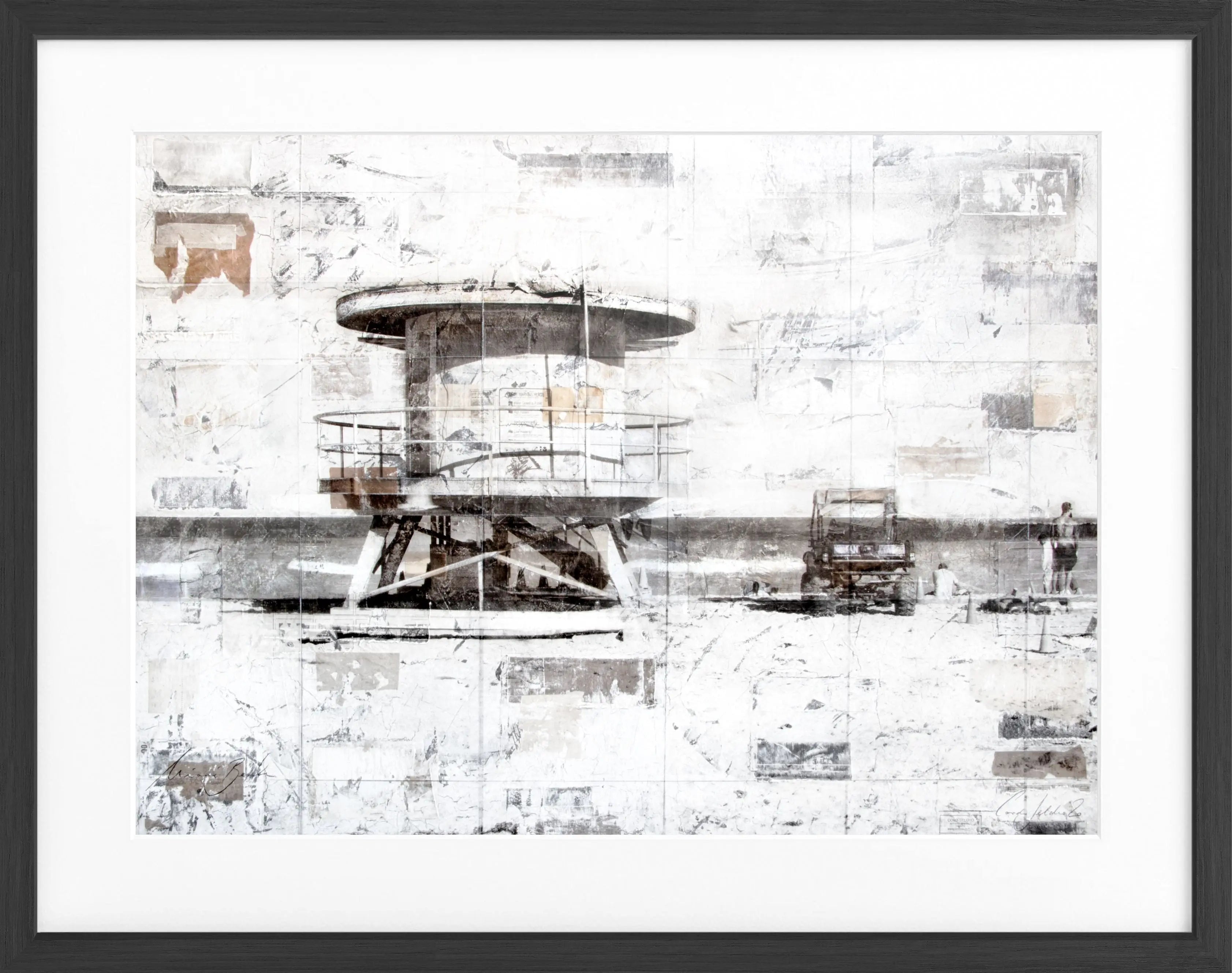 Poster mit Rahmen ’Lifeguard’ Florida Miami Beach GM79