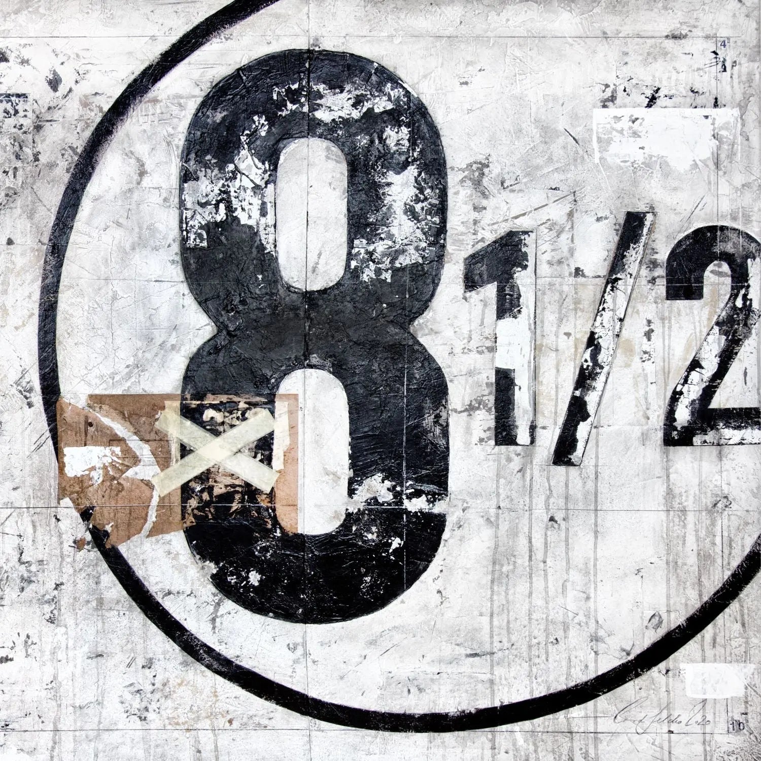 Poster / Druck ’achteinhalb’ GM01Q - Wandbilder