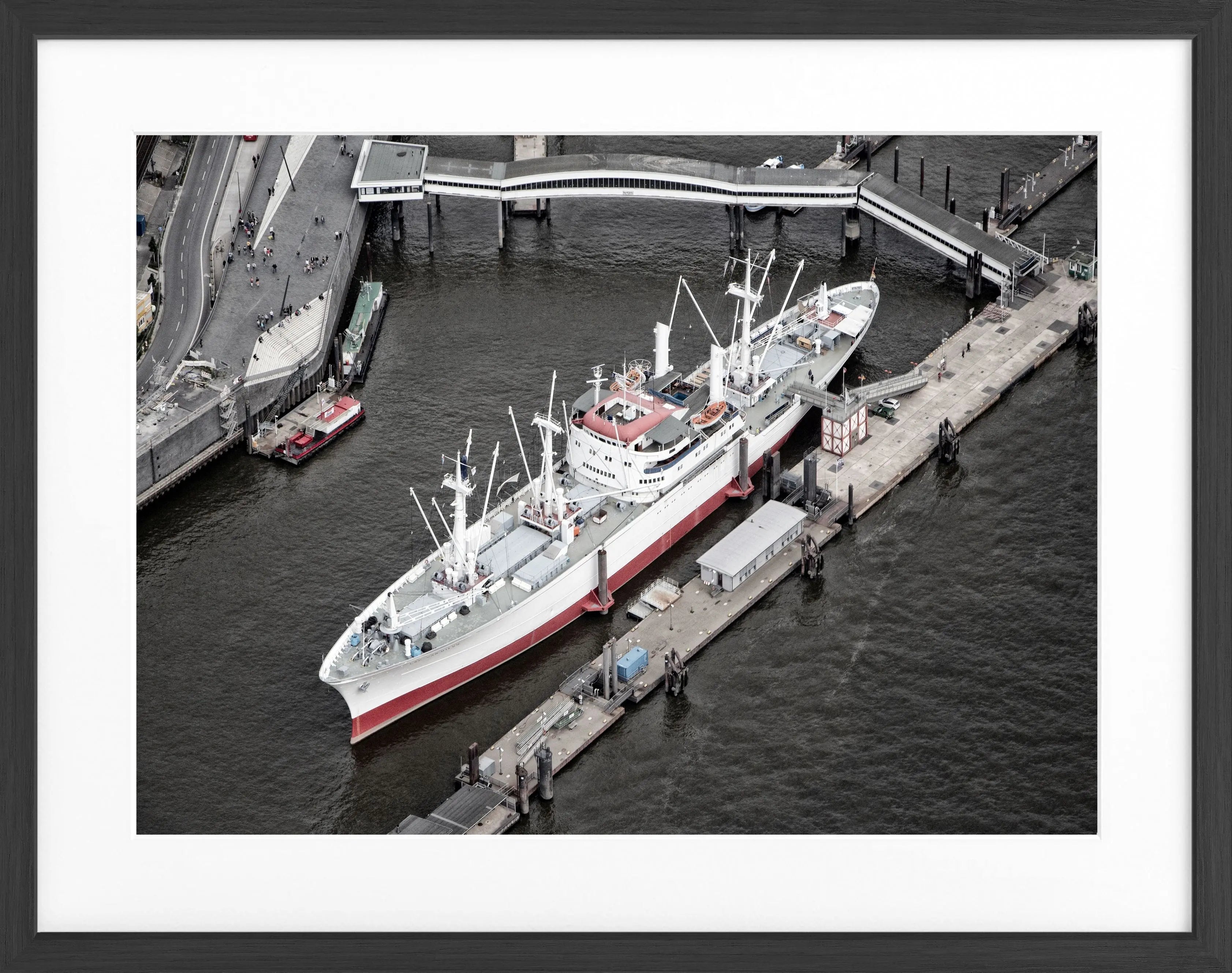 Poster mit Rahmen Hamburg Hafen ’Cap San Diego’ HH12