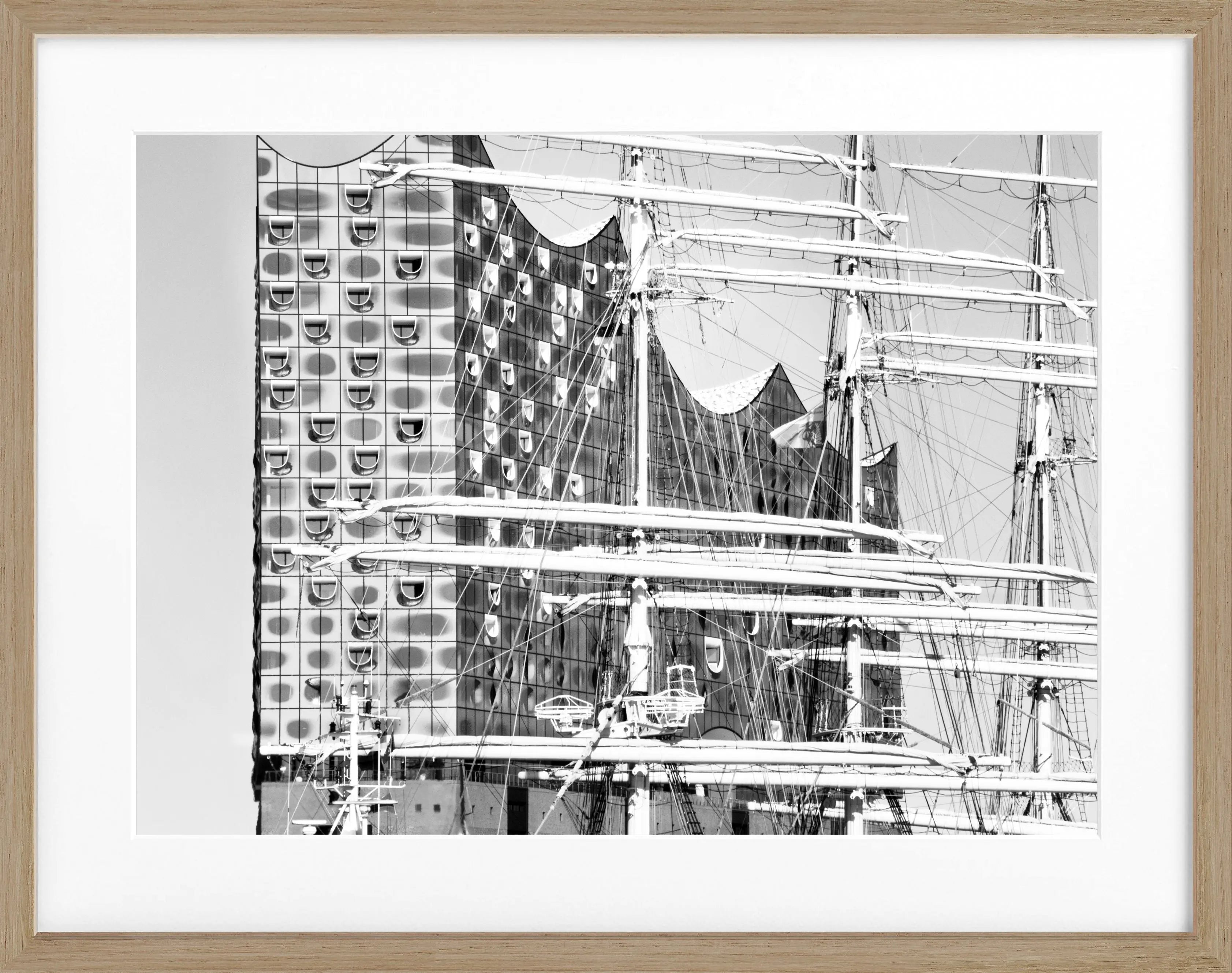 Poster mit Rahmen Hamburg Elbphilharmonie HH18A - Wandbilder