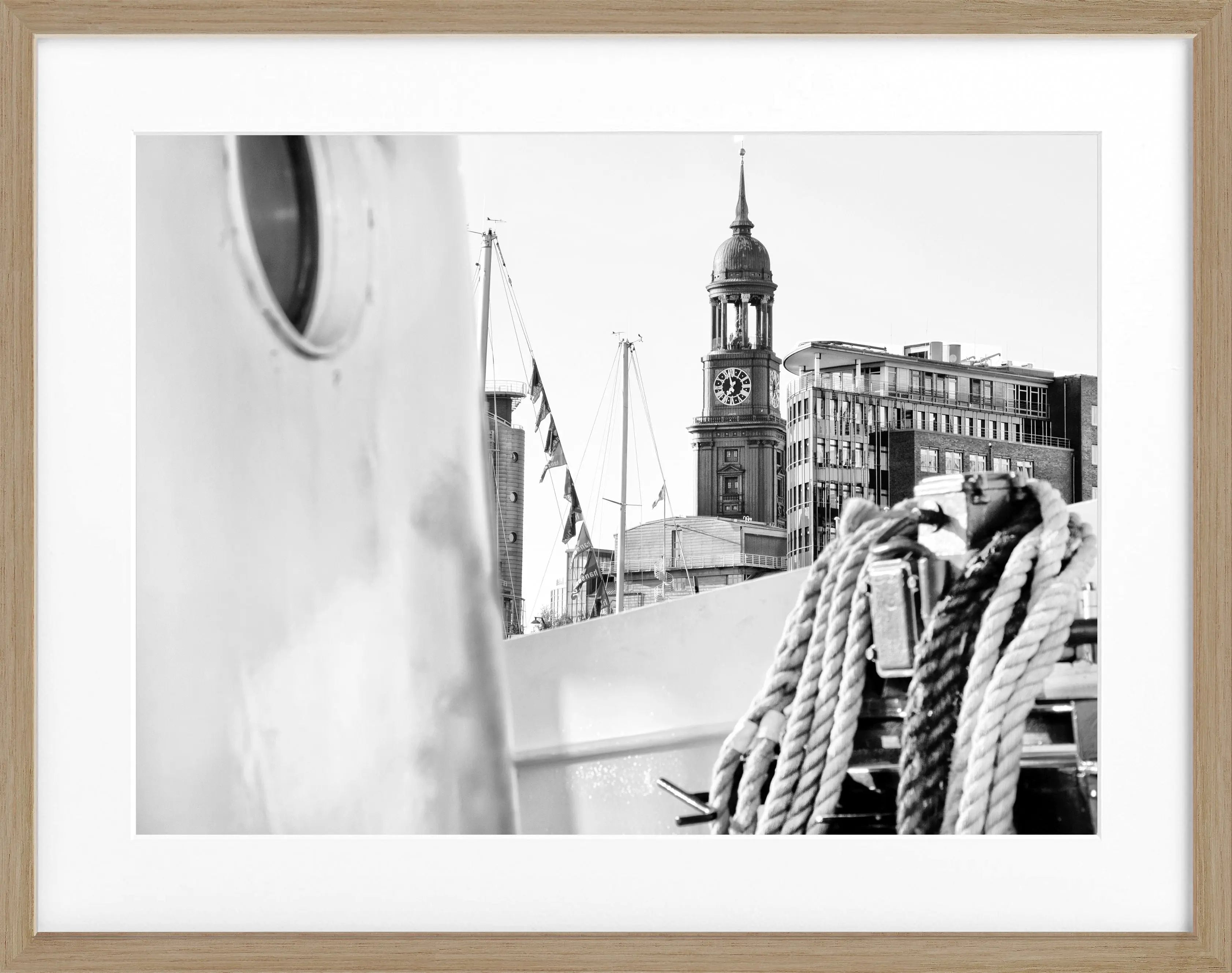 Poster mit Rahmen Hamburg ’Michel’ HH19 - Wandbilder