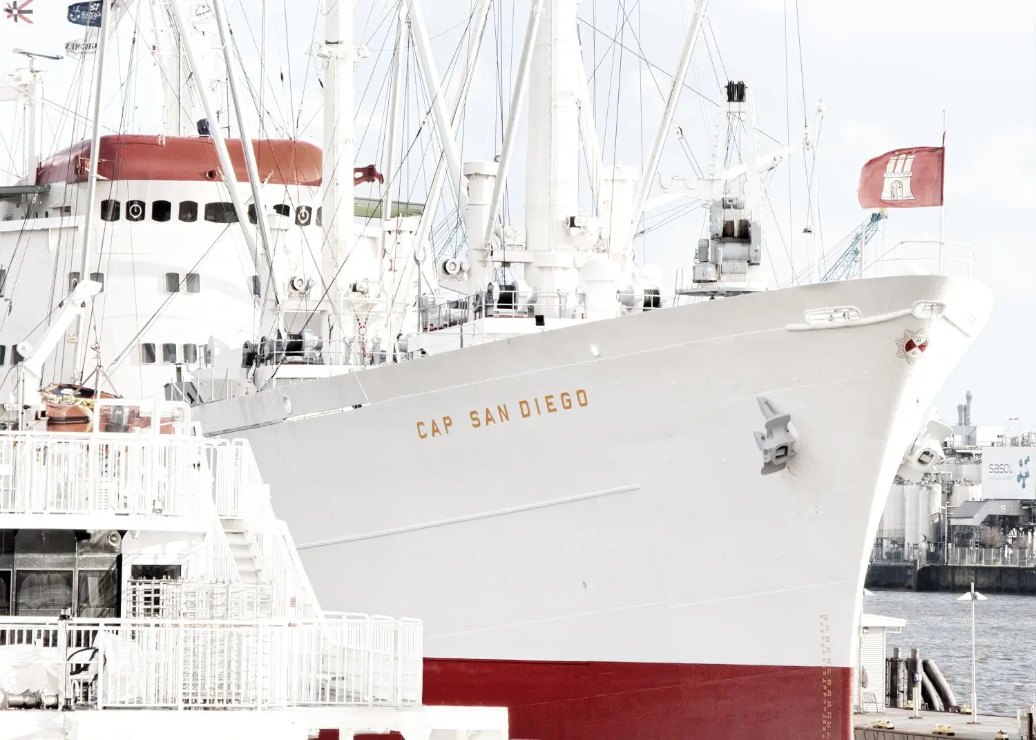 Poster / Druck Hamburg Hafen ’Cap San Diego’ HH10A