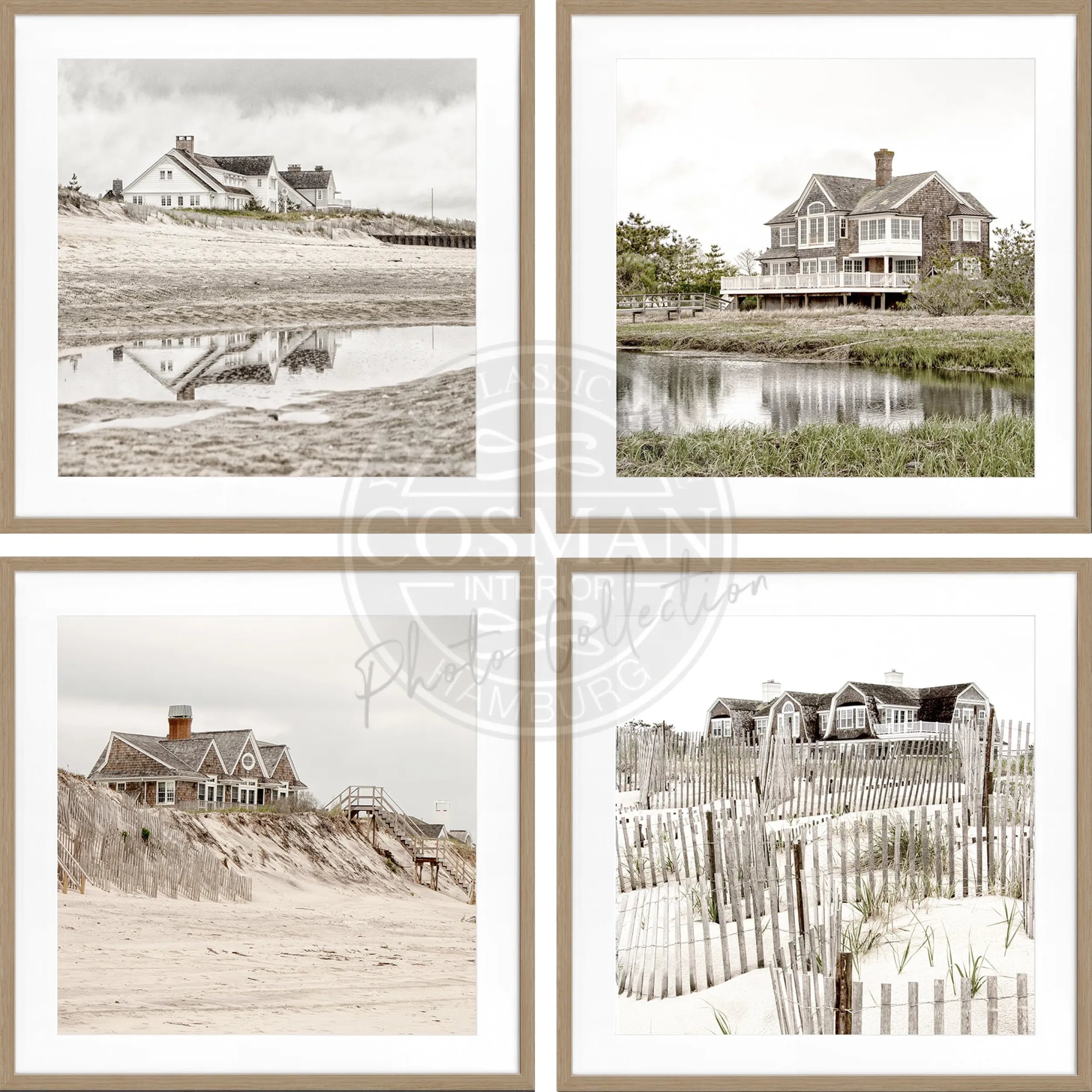 Bilderwand 4.er Set Hamptons quadratisch - Set 2 by COSMAN-Photocollection