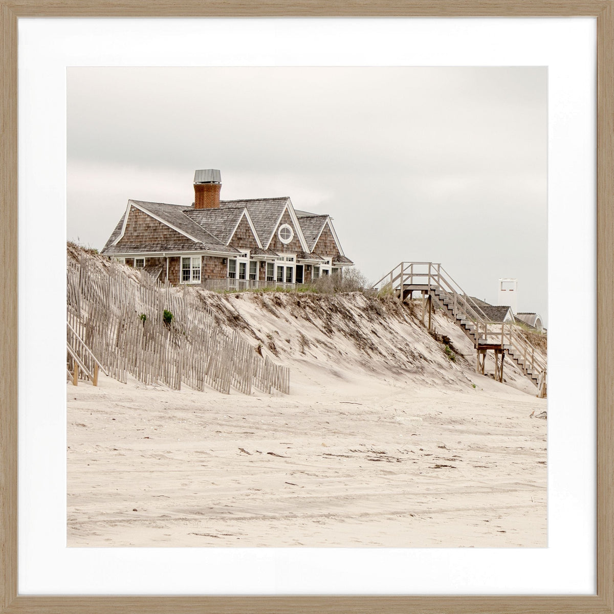 Poster mit Rahmen Hamptons Long Island ’Beach House’ HM34Q by Cosman-Photocollection
