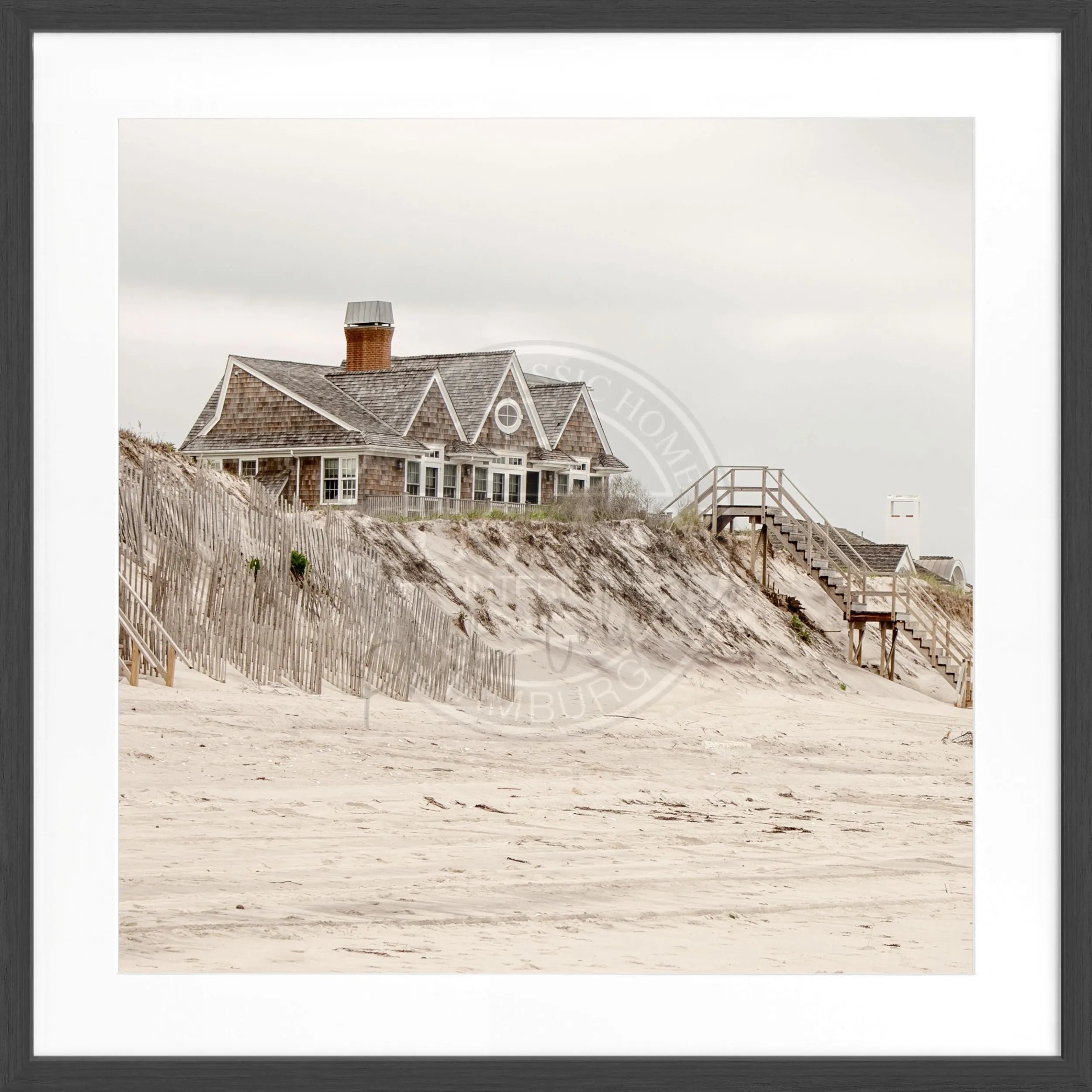 Poster mit Rahmen Hamptons Long Island ’Beach House’ HM34Q by Cosman-Photocollection