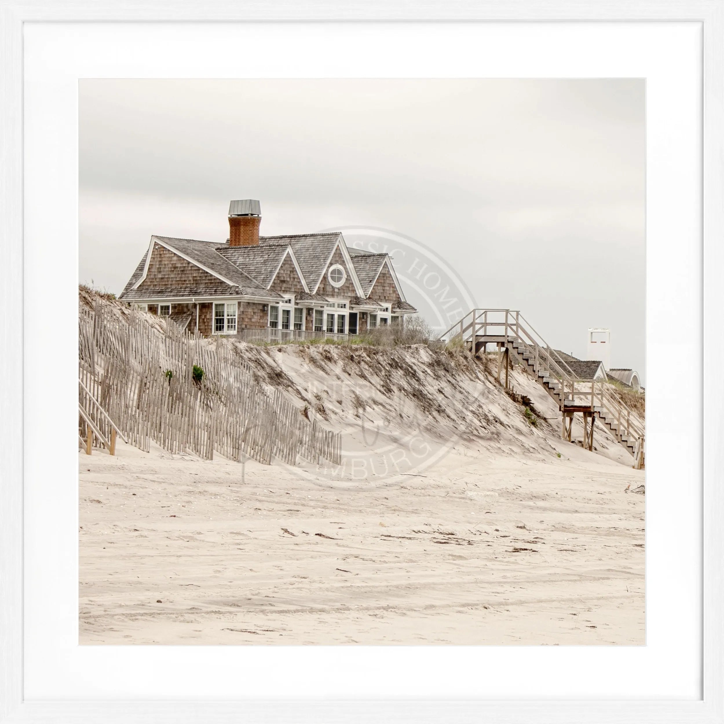 Poster mit Rahmen Hamptons Long Island ’Beach House’ HM34Q by Cosman-Photocollection