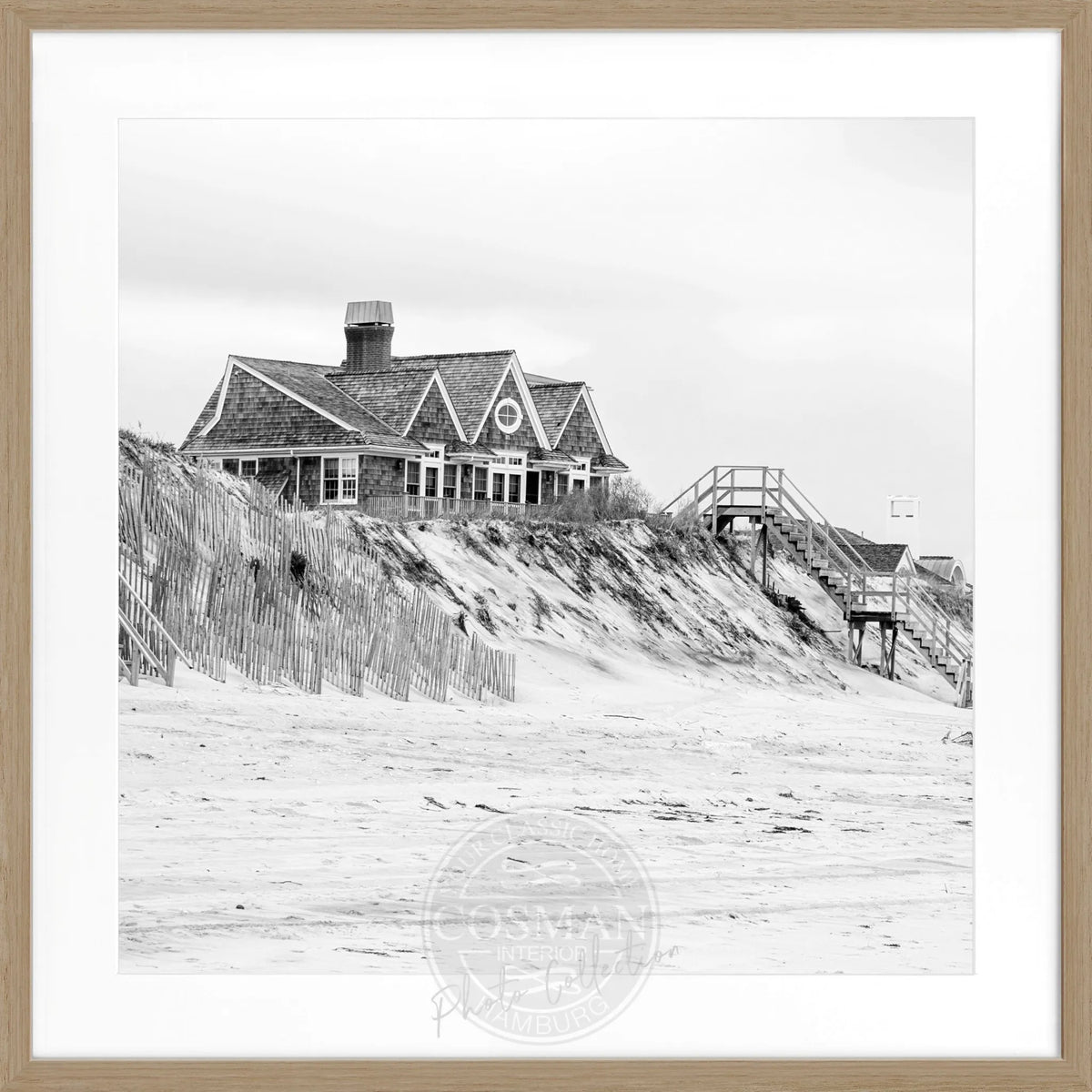 Poster mit Rahmen Hamptons Long Island ’Beach House’ HM34Q by Cosman-Photocollection
