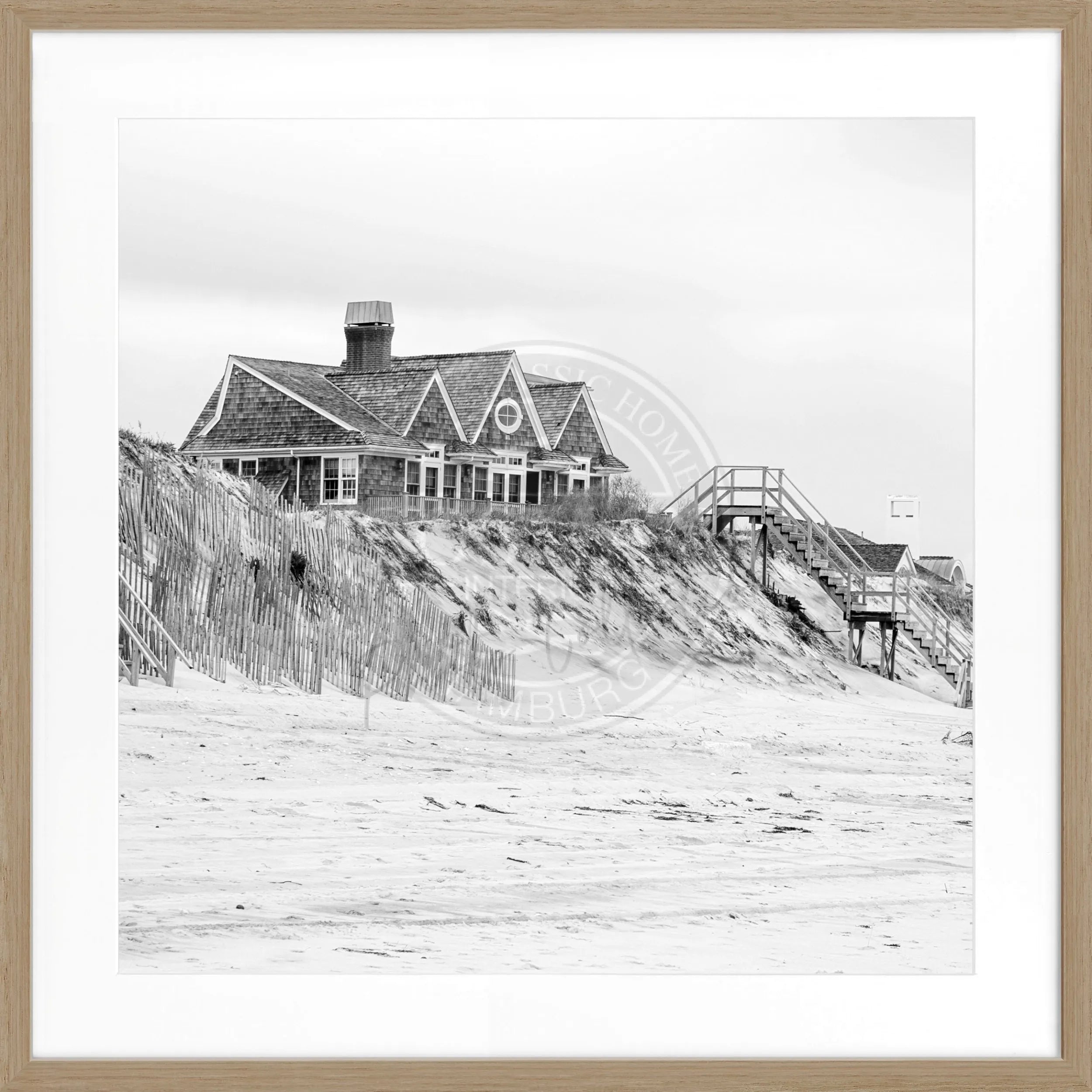 Poster mit Rahmen Hamptons Long Island ’Beach House’ HM34Q by Cosman-Photocollection
