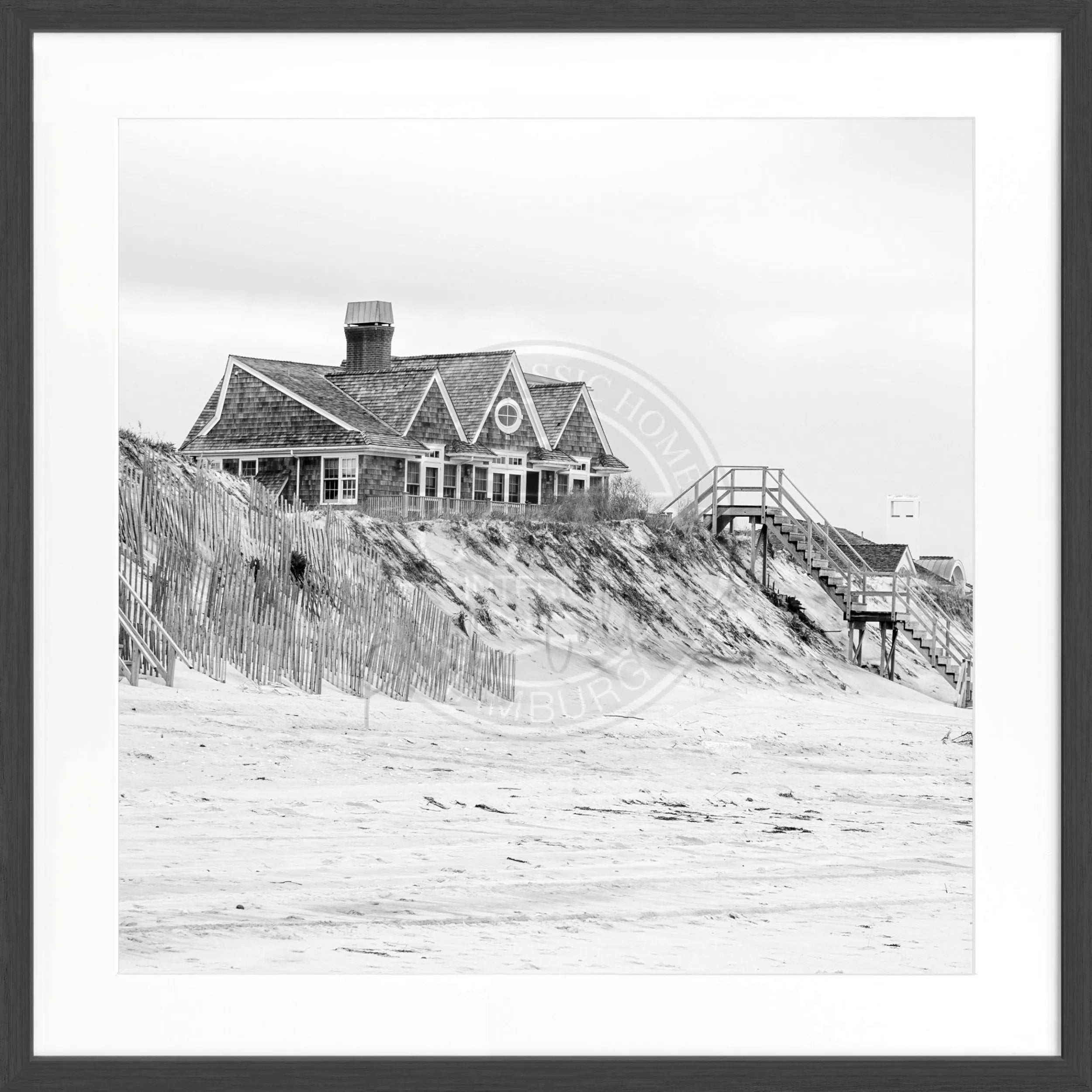 Poster mit Rahmen Hamptons Long Island ’Beach House’ HM34Q by Cosman-Photocollection