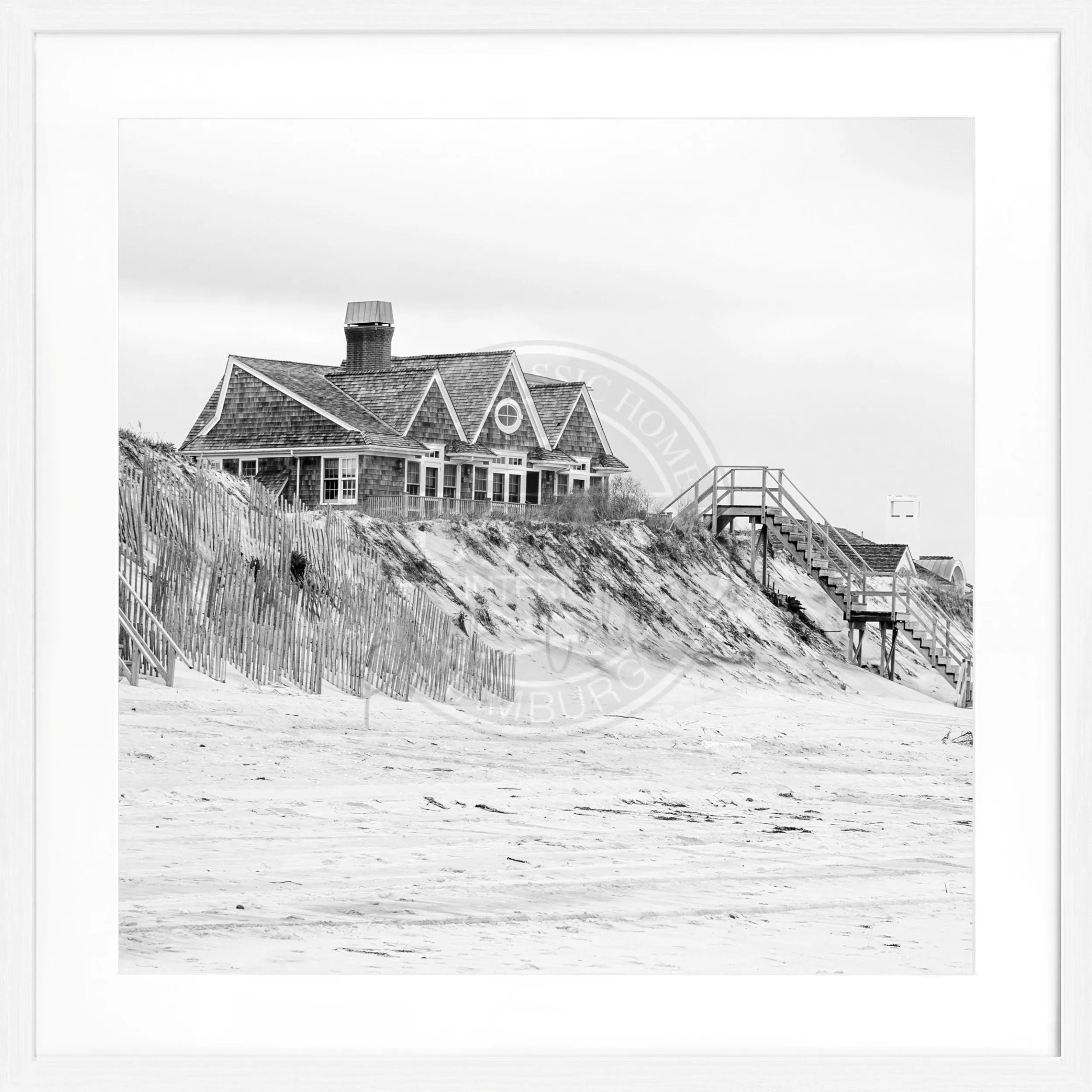 Poster mit Rahmen Hamptons Long Island ’Beach House’ HM34Q by Cosman-Photocollection