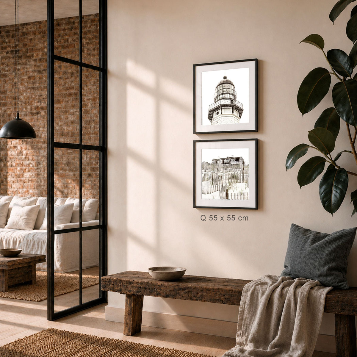 Gerahmte Fotografie Hamptons Beach House | HM15Q