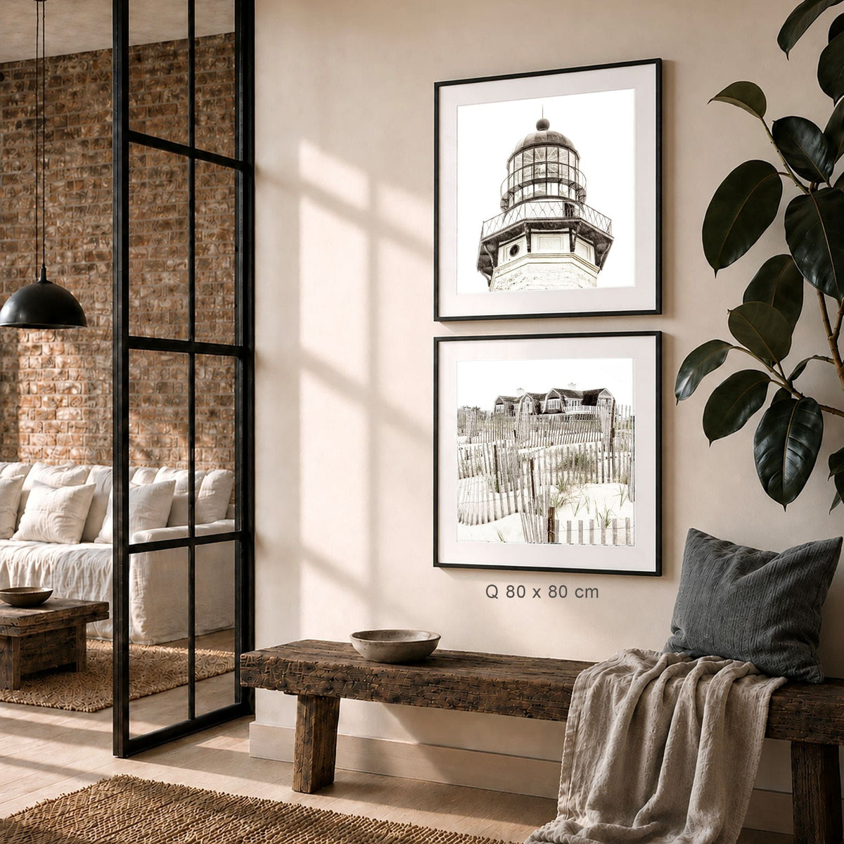 Gerahmte Fotografie Hamptons Beach House | HM15Q