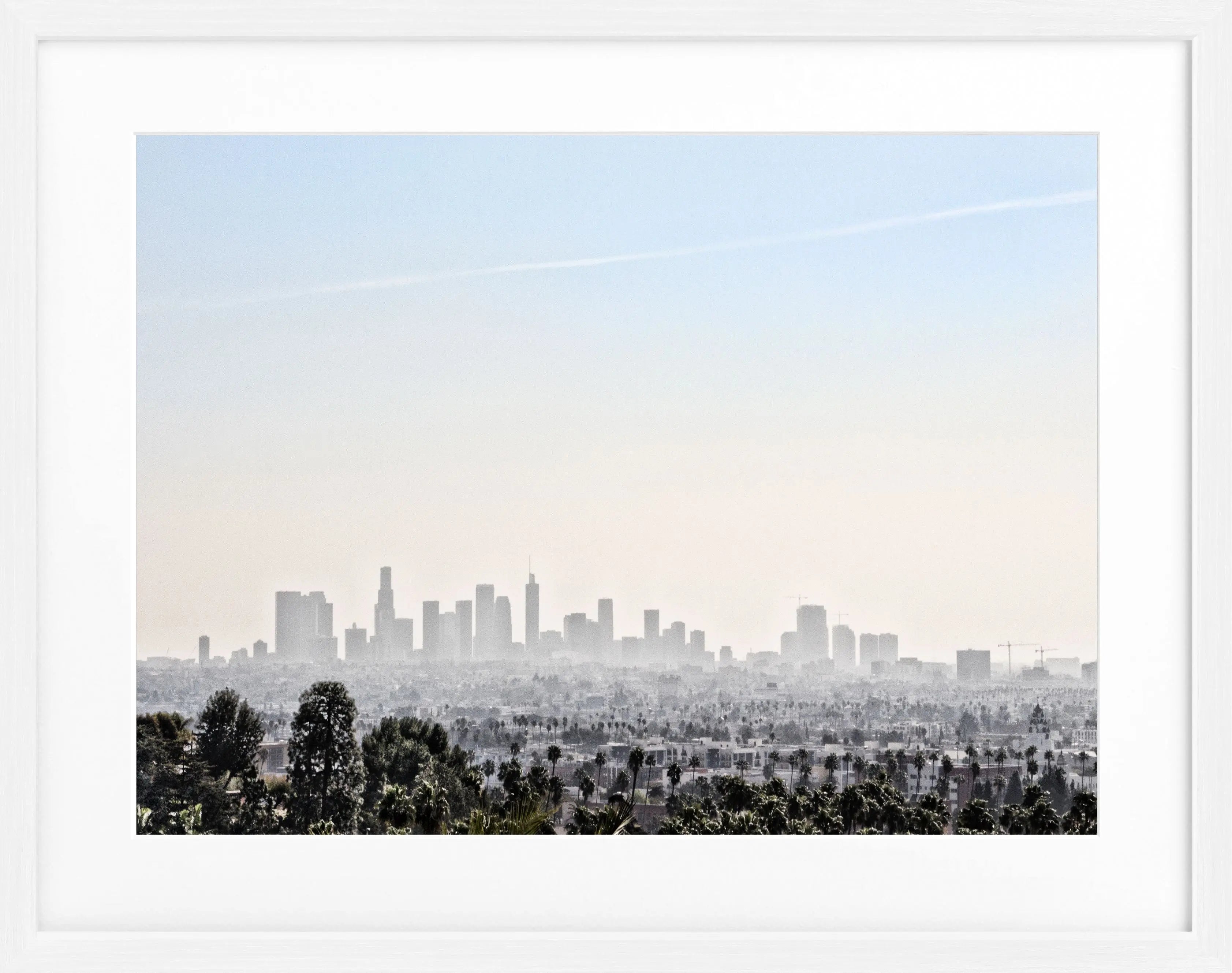 Poster mit Rahmen Kalifornien Los Angeles ’Skyline’ HW10