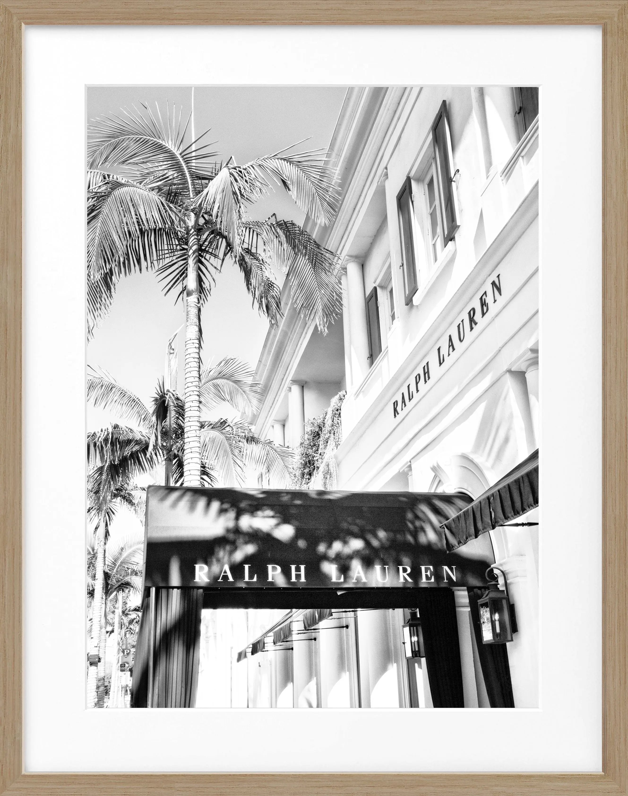 Poster mit Rahmen Kalifornien Beverly Hills ’Ralph Lauren’