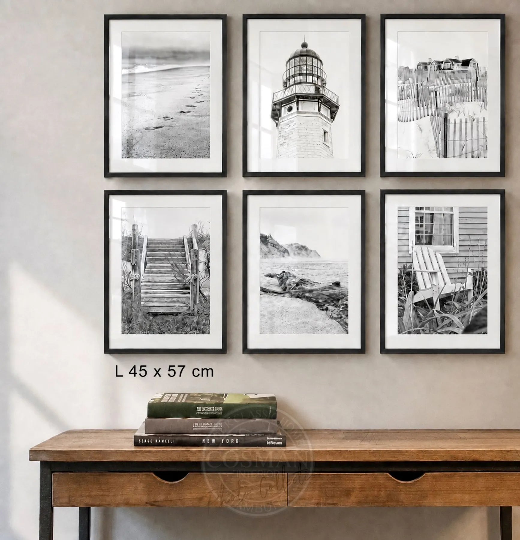 Gerahmte Fotografie Hamptons Steg | HM12