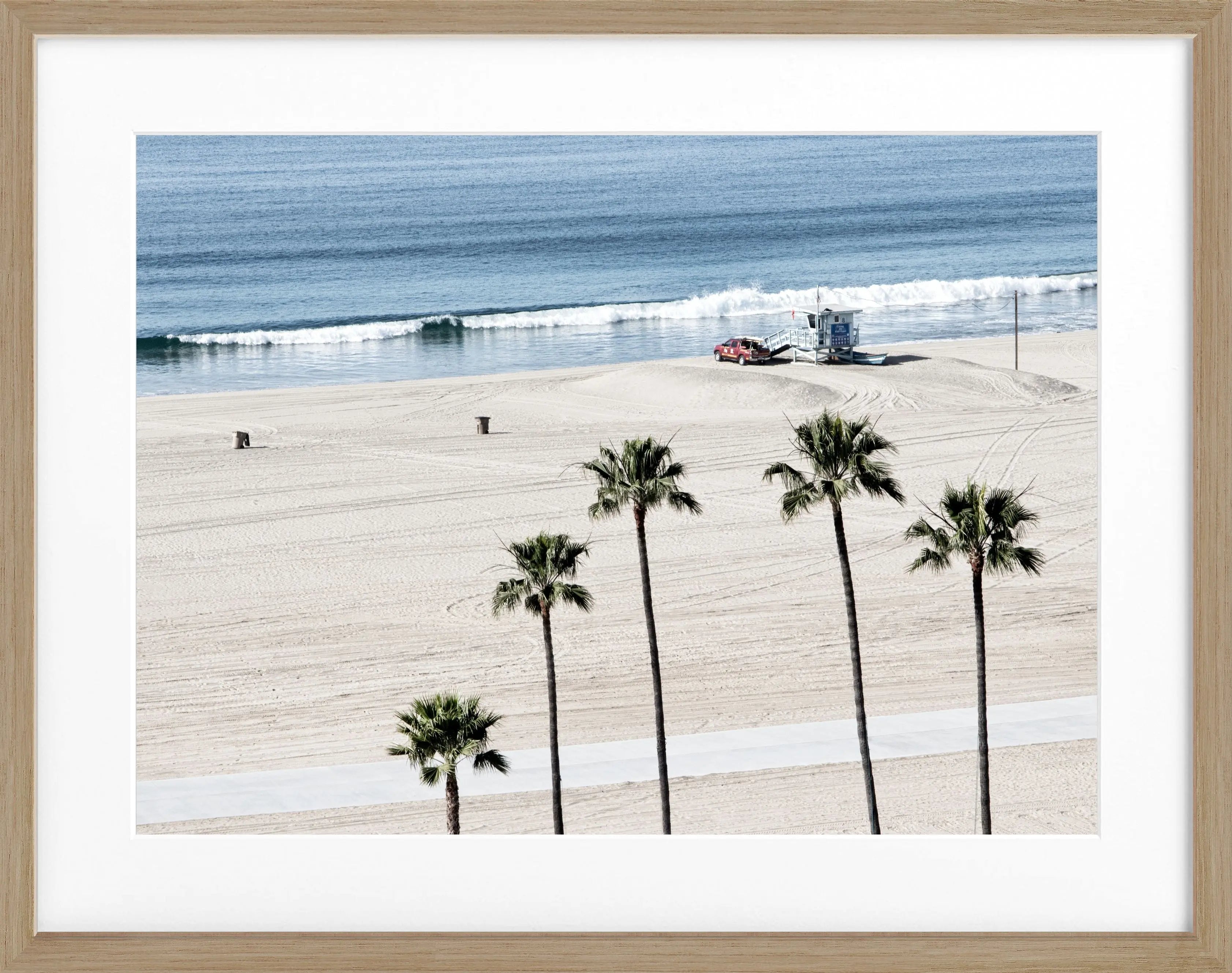 Poster mit Rahmen Kalifornien Santa Monica ’Beach’ K100