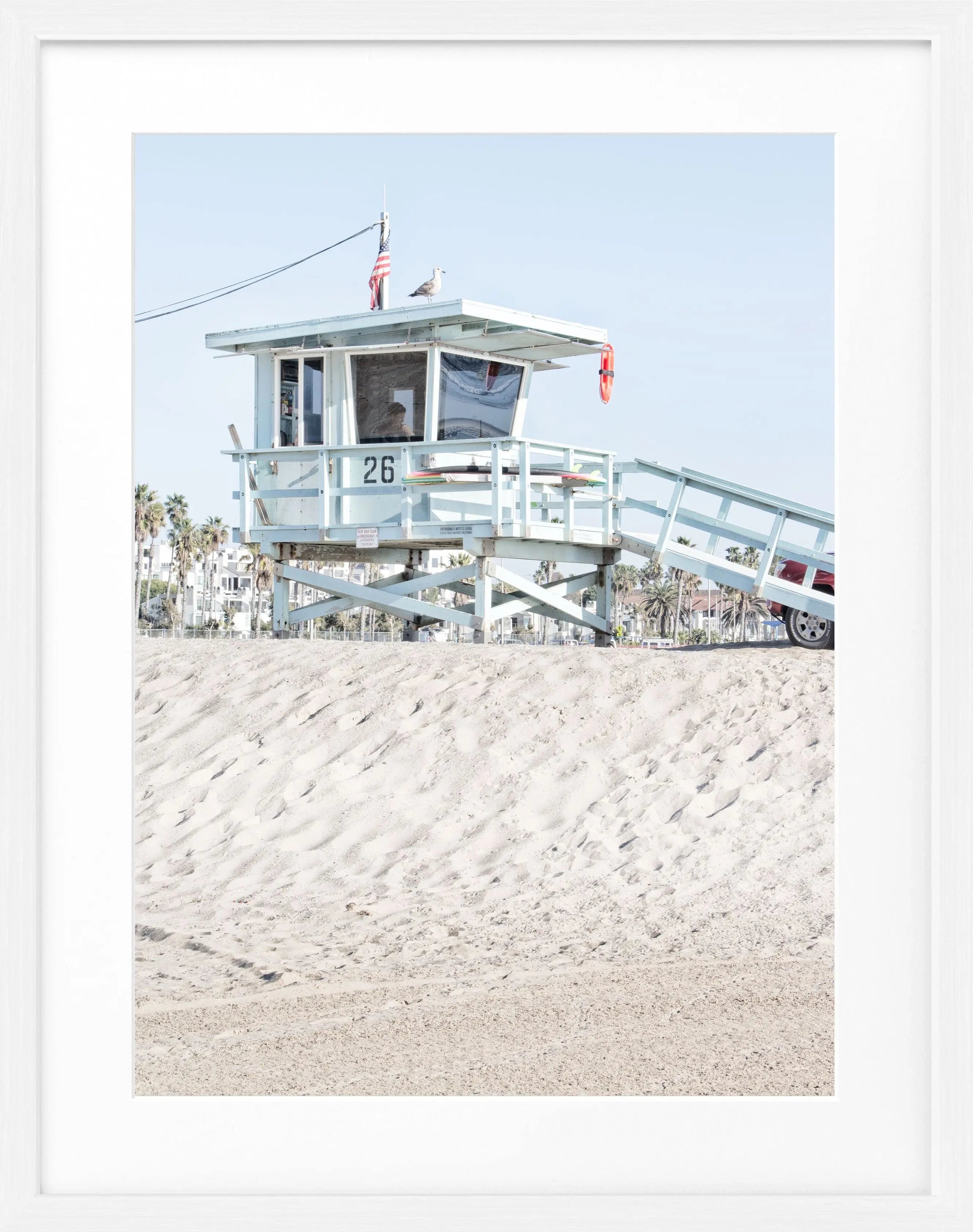 Poster mit Rahmen Kalifornien ’Lifeguard’ K127 - Wandbilder