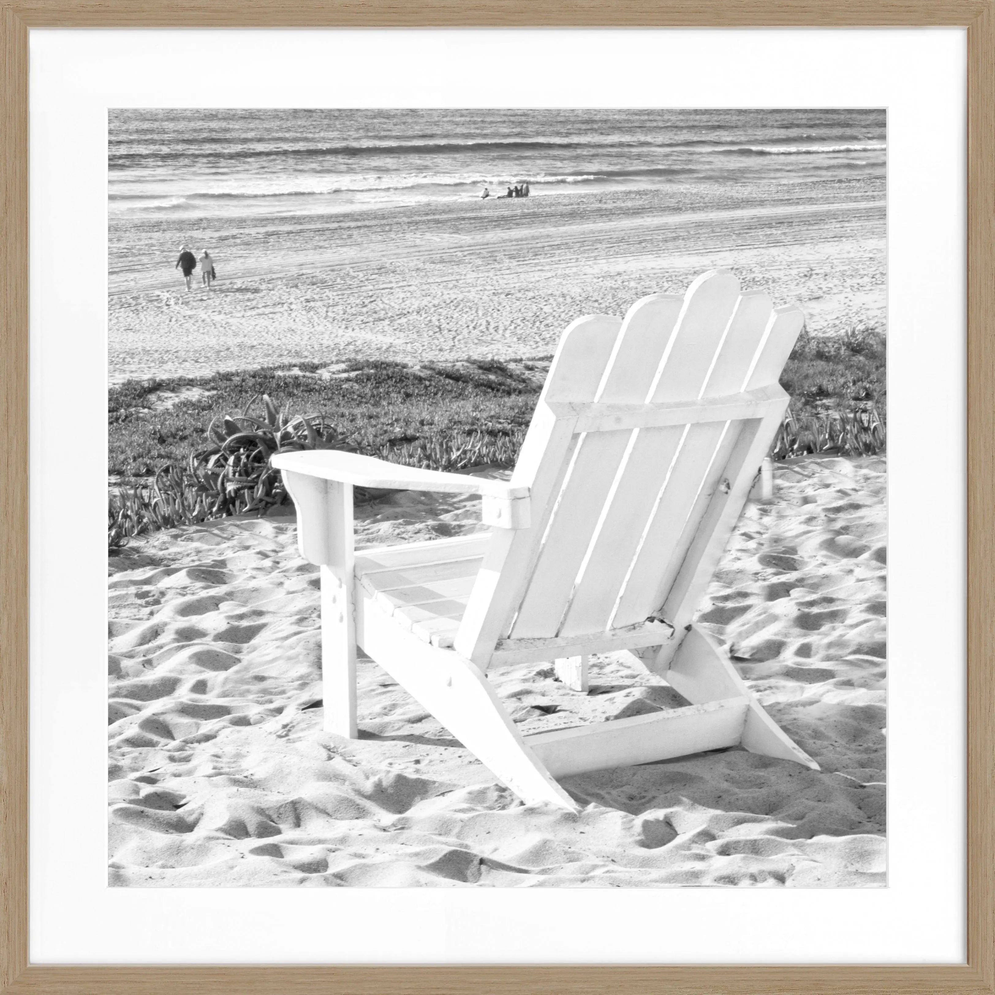 Poster mit Rahmen Kalifornien ’Deckchair’ K180Q - Wandbilder
