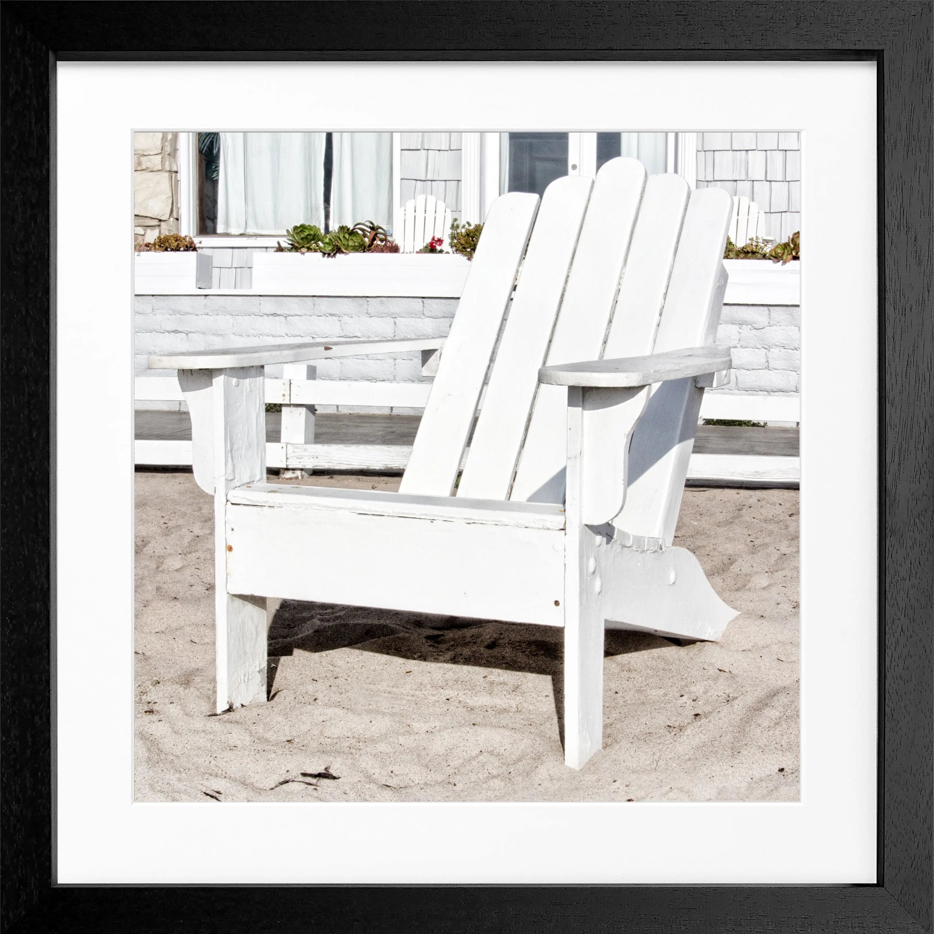Poster mit Rahmen Kalifornien ’Deckchair’ K182Q - Wandbilder