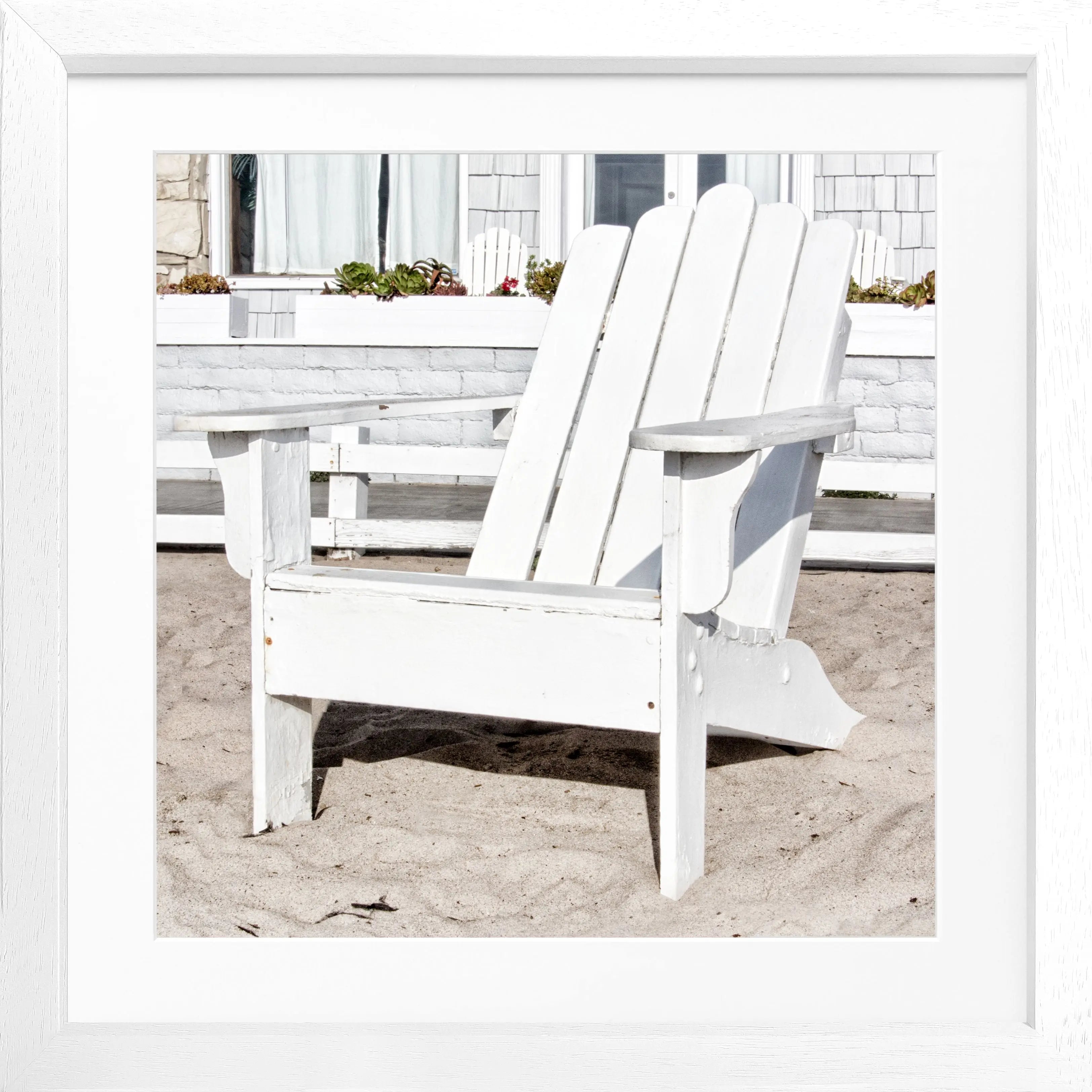 Poster mit Rahmen Kalifornien ’Deckchair’ K182Q - Wandbilder