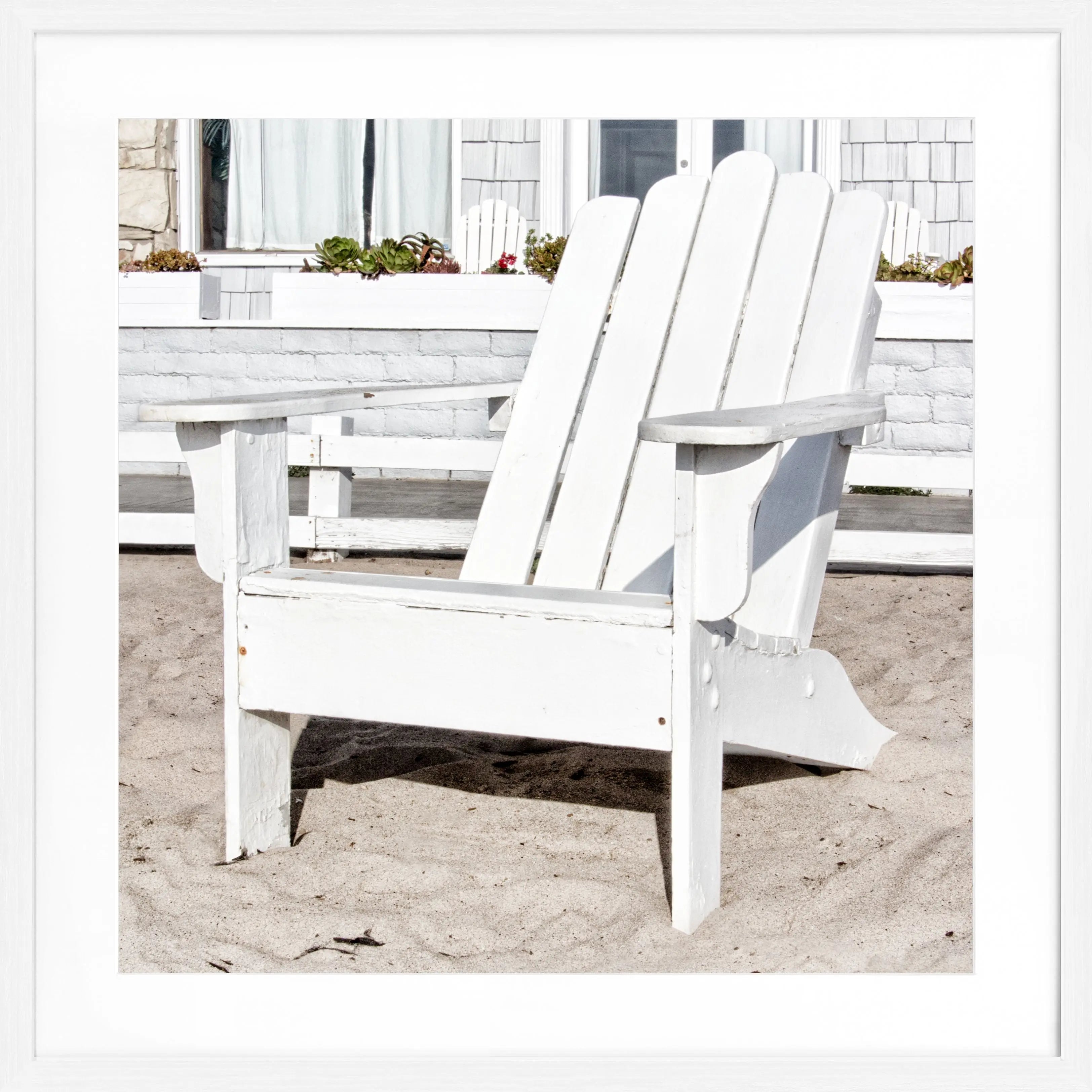 Poster mit Rahmen Kalifornien ’Deckchair’ K182Q - Wandbilder