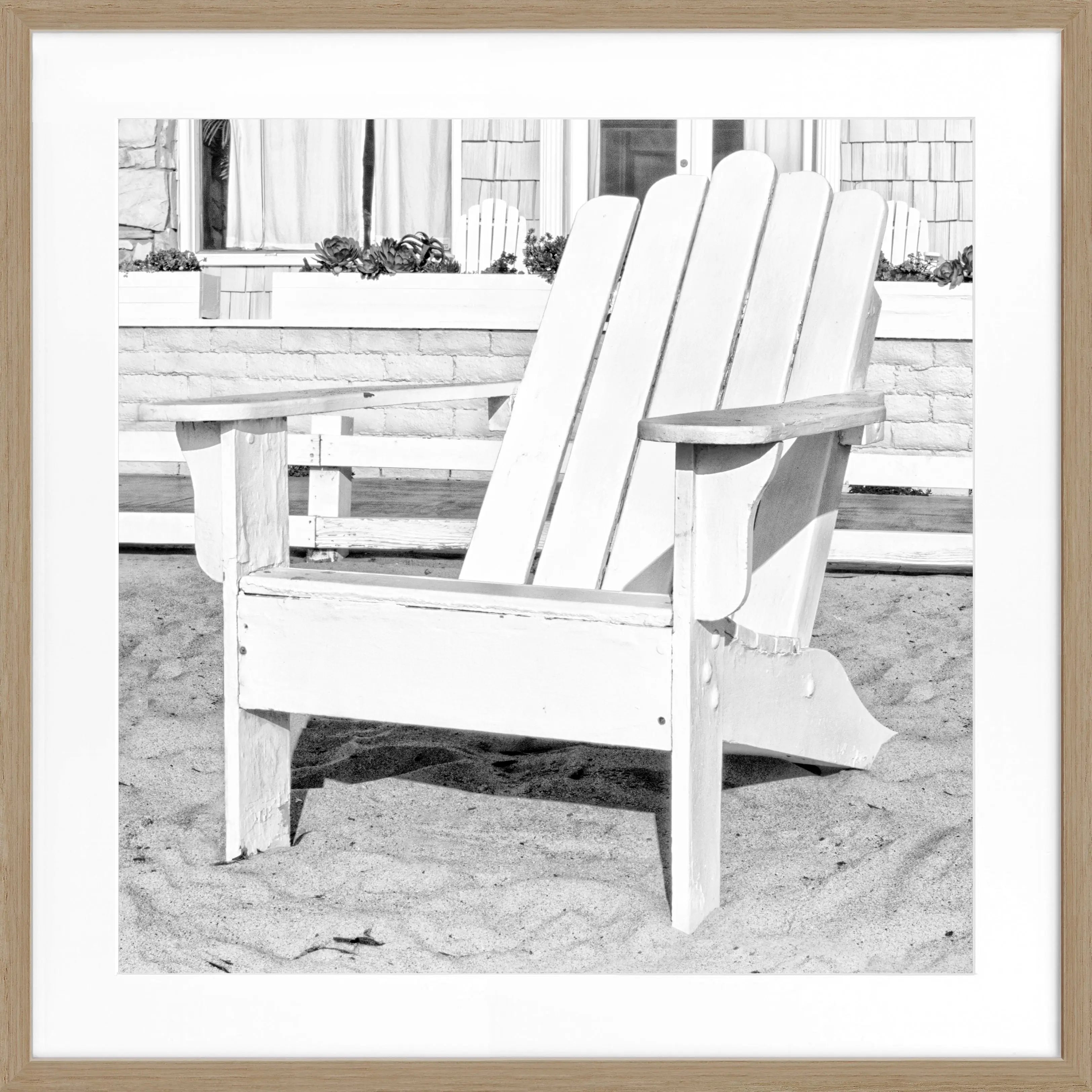 Poster mit Rahmen Kalifornien ’Deckchair’ K182Q - Wandbilder
