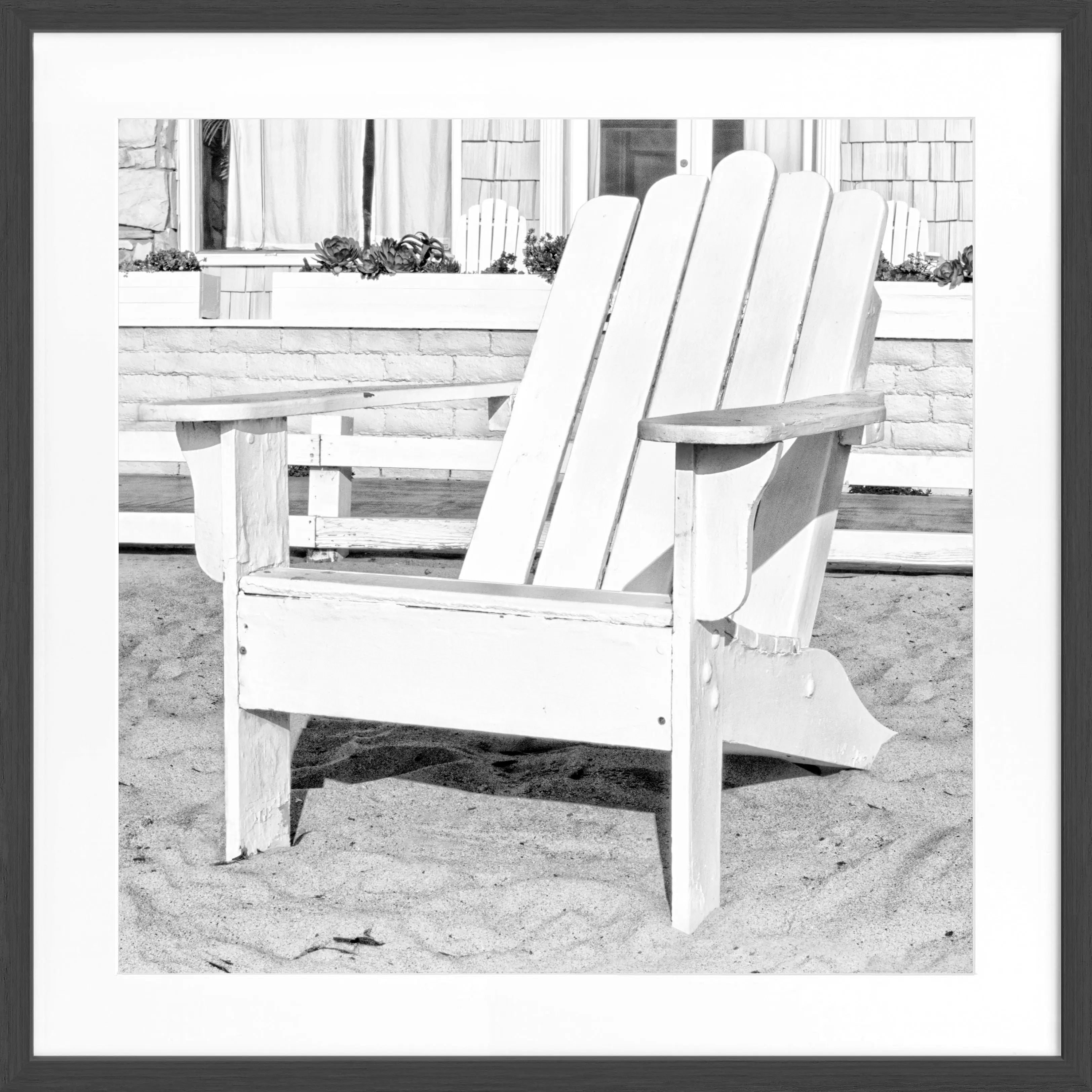 Poster mit Rahmen Kalifornien ’Deckchair’ K182Q - Wandbilder