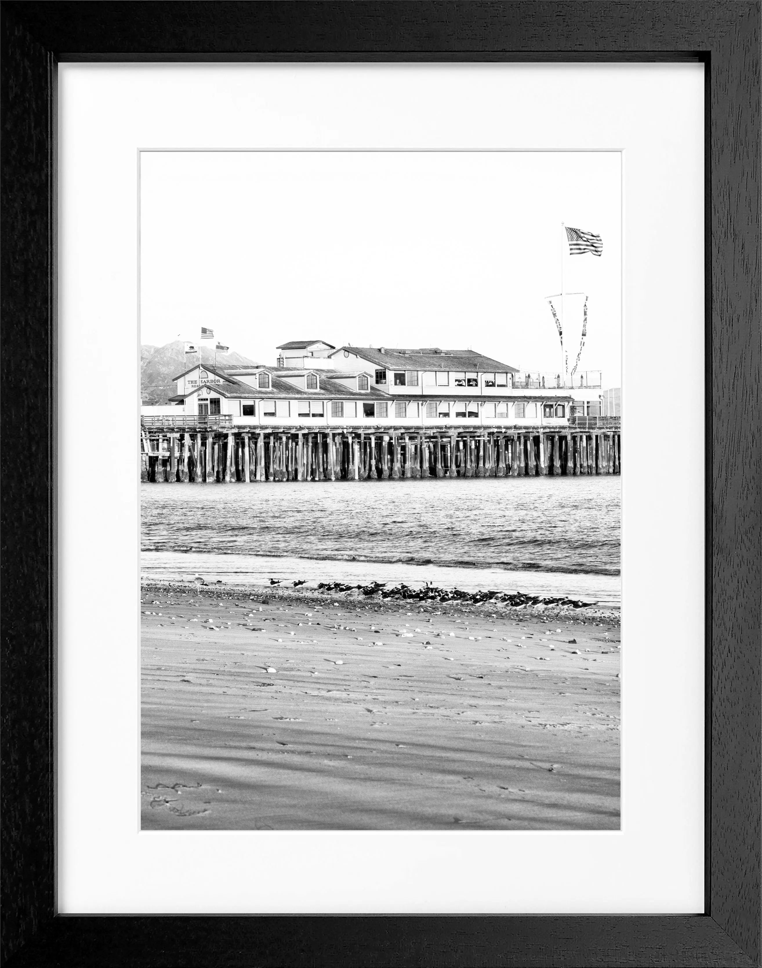 Poster mit Rahmen Kalifornien Santa Barbara ’Pier’ K19