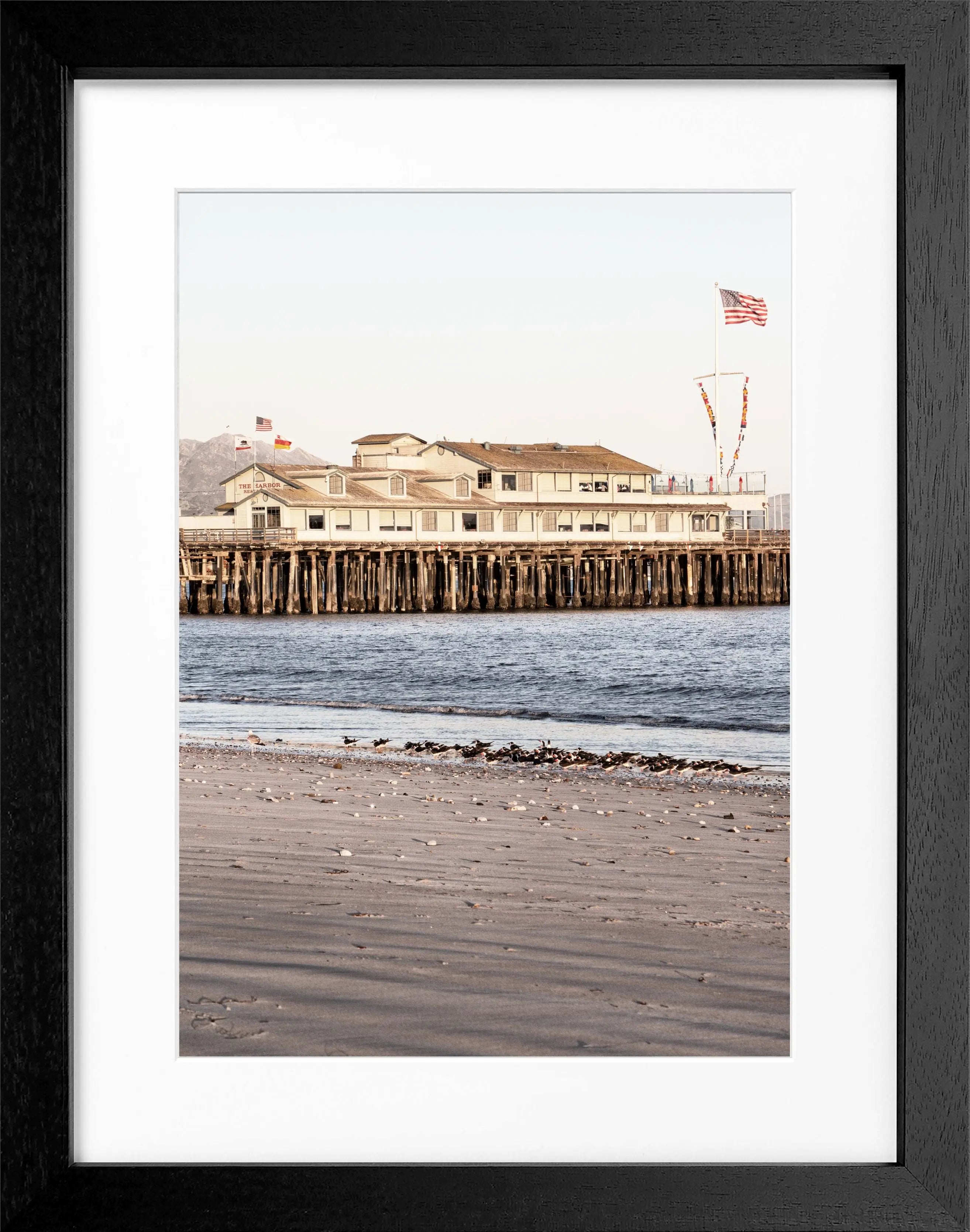 Poster mit Rahmen Kalifornien Santa Barbara ’Pier’ K19