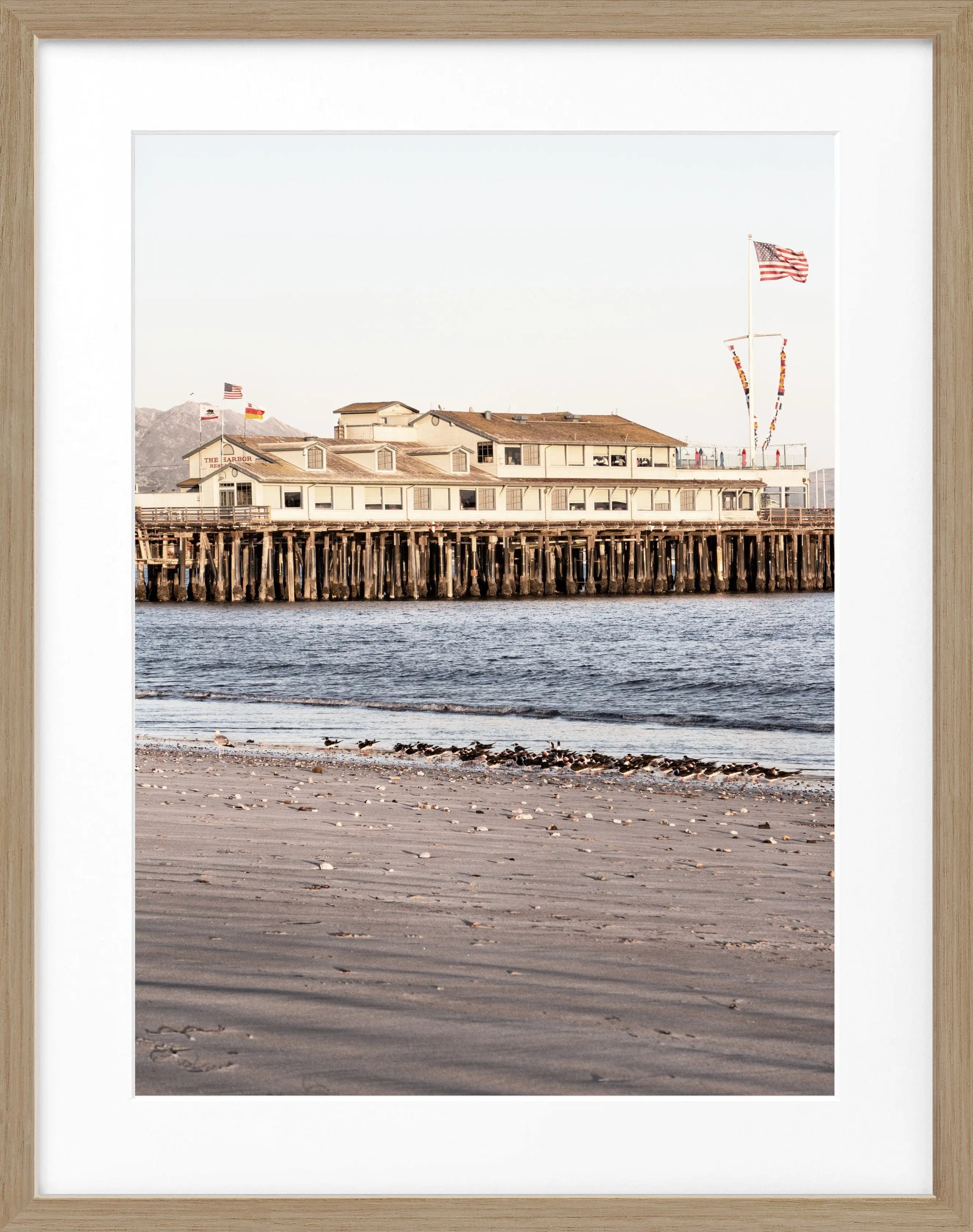 Poster mit Rahmen Kalifornien Santa Barbara ’Pier’ K19